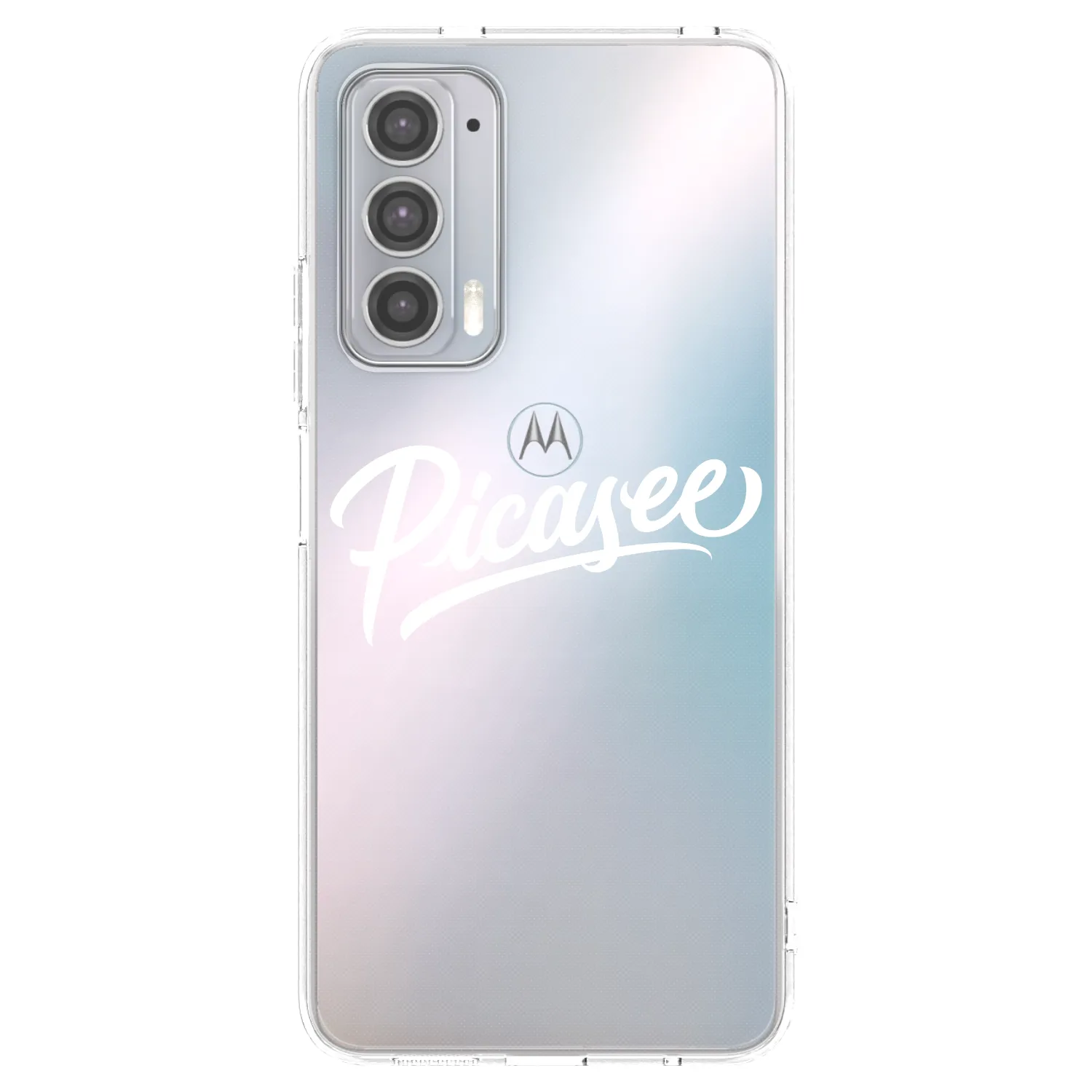 Picasee διαφανής θήκη σιλικόνης Motorola Edge 20 - Picasee - old logo - white