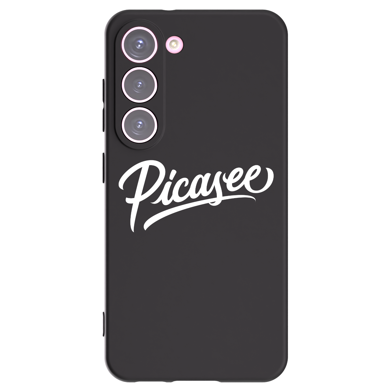 Picasee Μαύρη θήκη σιλικόνης για Samsung Galaxy S23 5G - Picasee - old logo - white