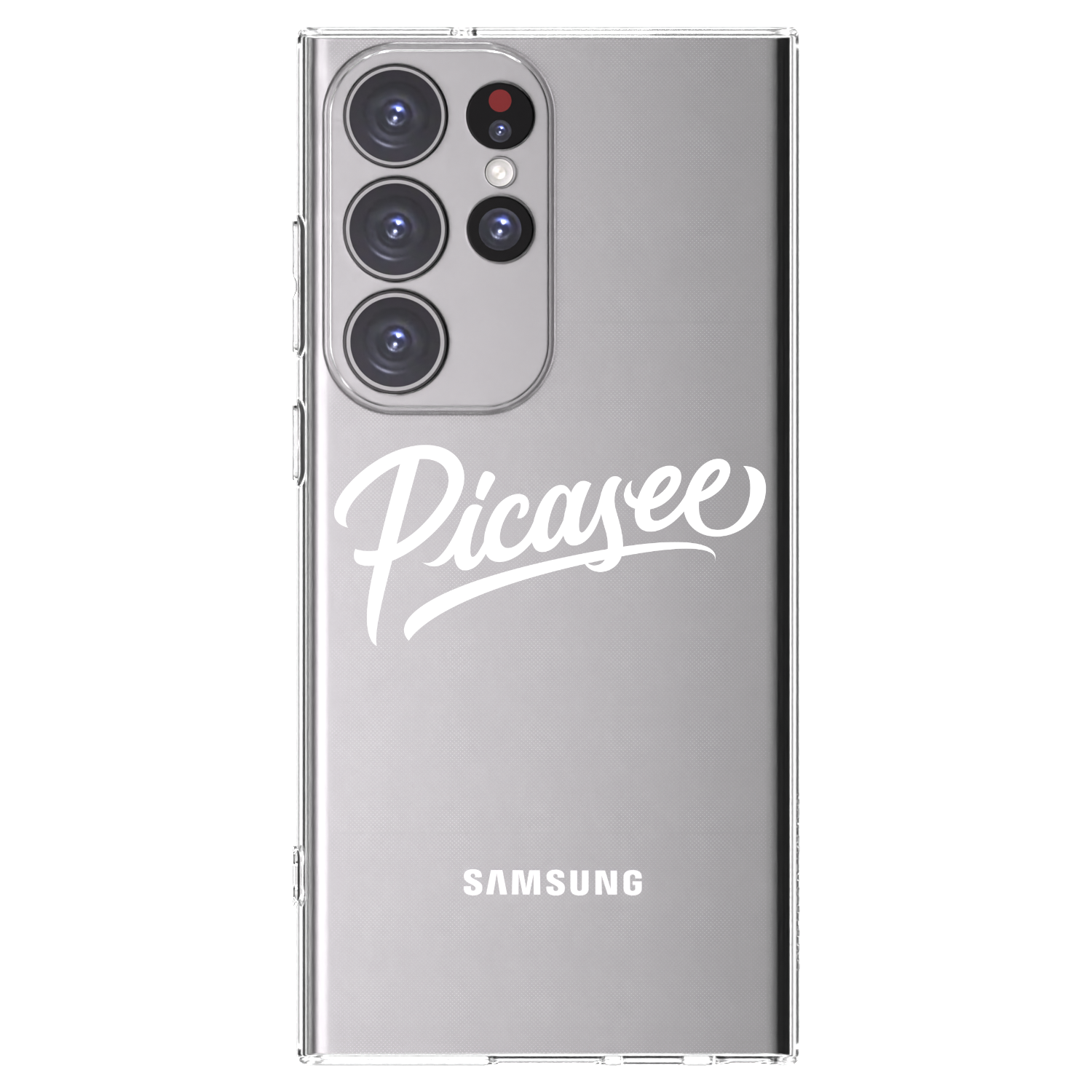 Picasee διαφανής θήκη σιλικόνης Samsung Galaxy S23 Ultra 5G - Picasee - old logo - white