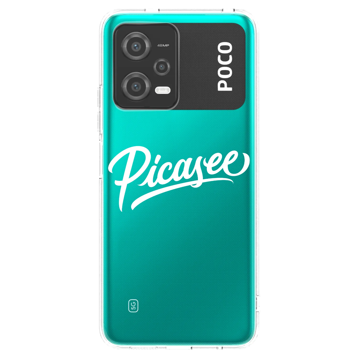 Picasee διαφανής θήκη σιλικόνης Xiaomi Poco X5 - Picasee - old logo - white