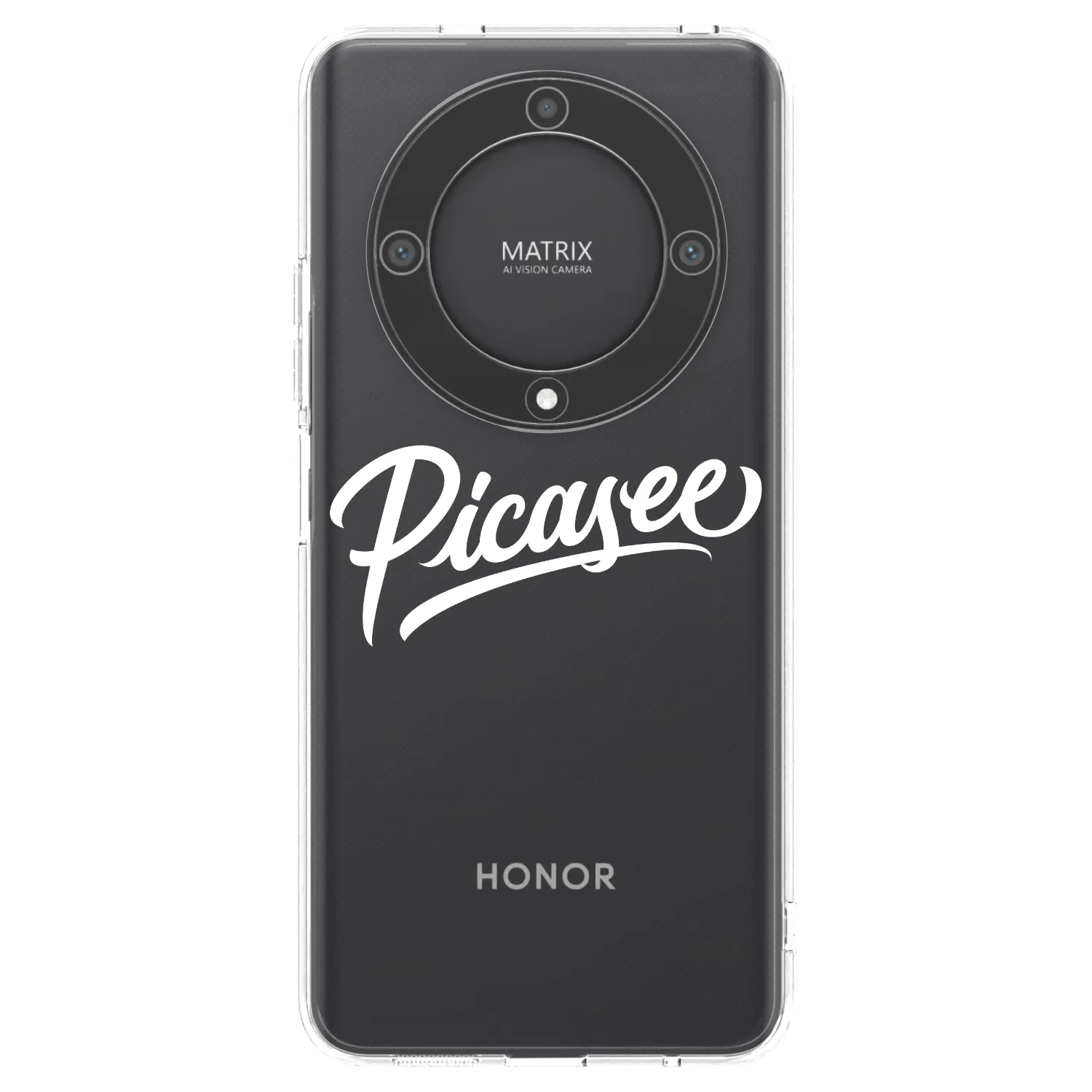 Picasee διαφανής θήκη σιλικόνης Honor Magic5 Lite 5G - Picasee - old logo - white