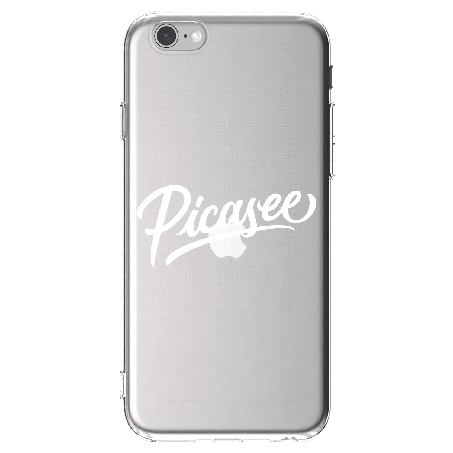 Picasee διαφανής θήκη σιλικόνης Apple iPhone 6/6S - Picasee - old logo - white