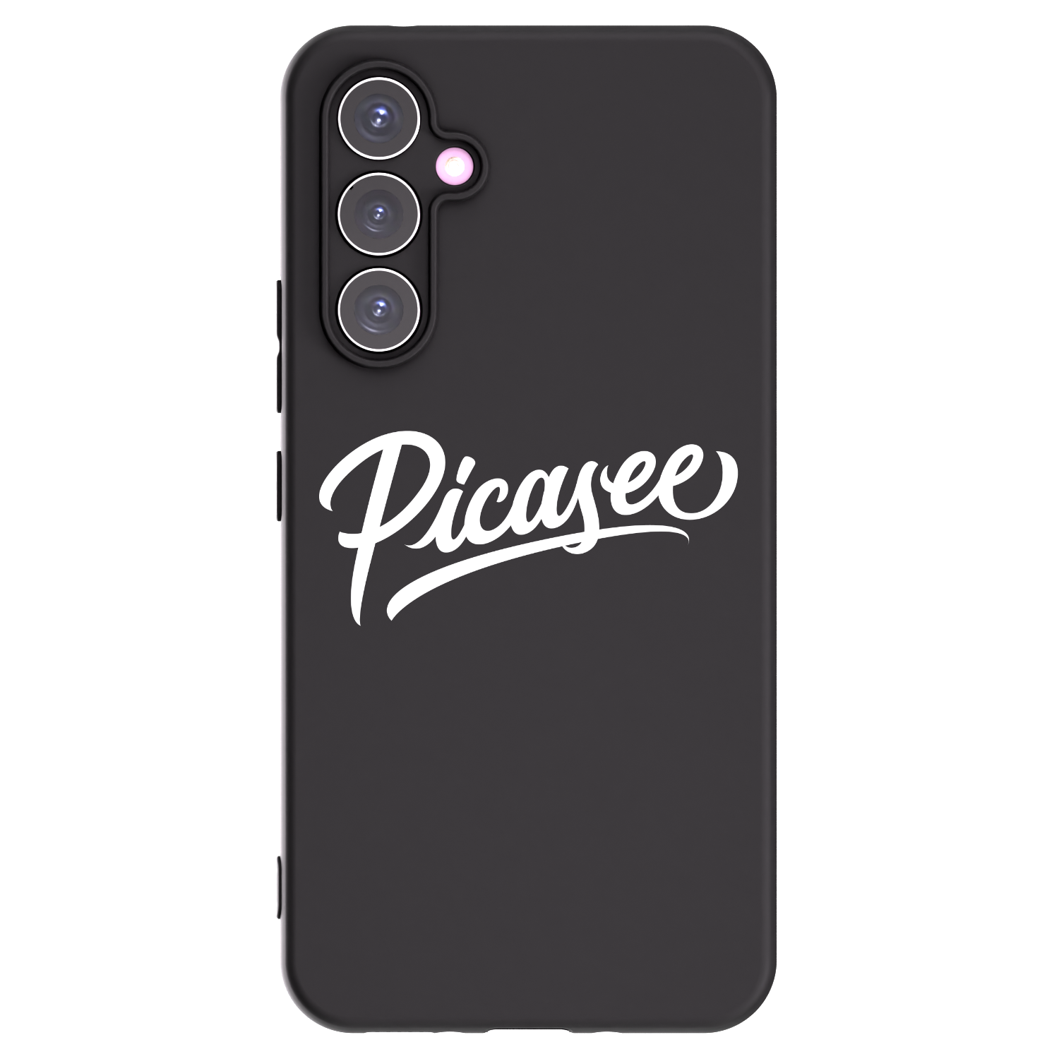 Picasee Μαύρη θήκη σιλικόνης για Samsung Galaxy A54 5G A546B - Picasee - old logo - white