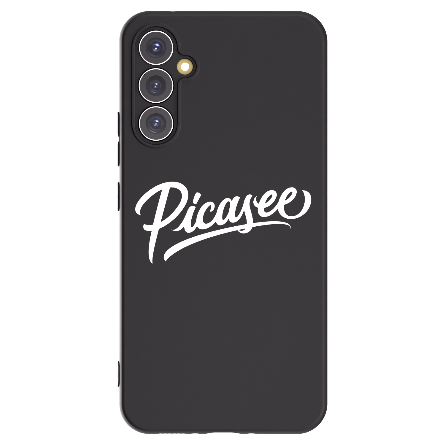 Picasee Μαύρη θήκη σιλικόνης για Samsung Galaxy A34 5G A346B - Picasee - old logo - white