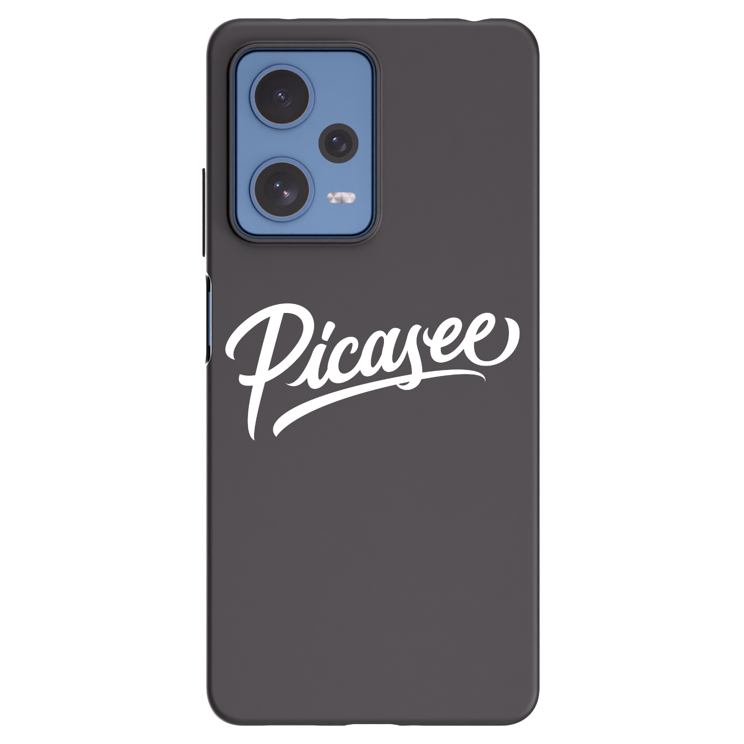 Picasee Μαύρη θήκη σιλικόνης για Xiaomi Redmi Note 12 Pro 5G - Picasee - old logo - white