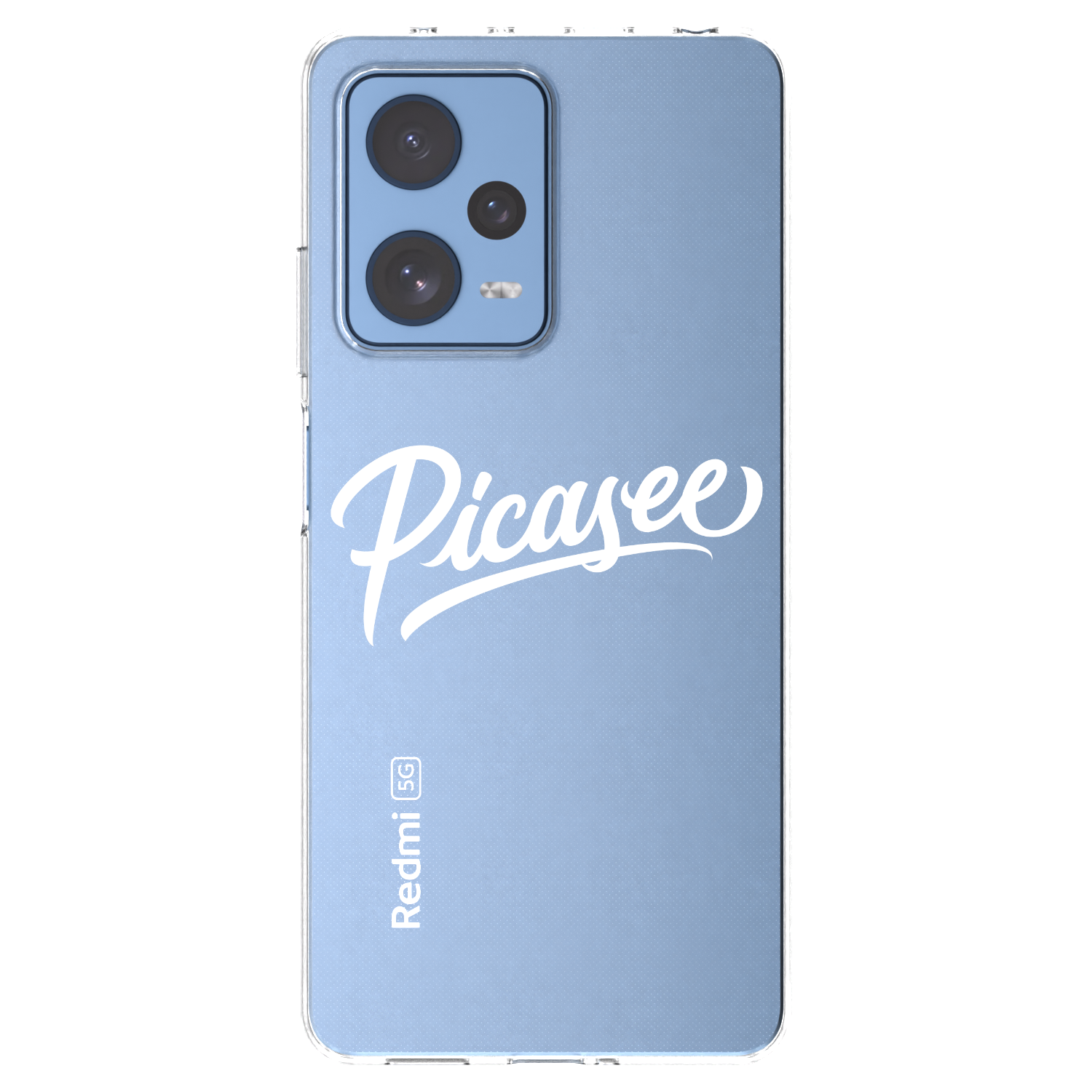 Picasee διαφανής θήκη σιλικόνης Xiaomi Redmi Note 12 Pro 5G - Picasee - old logo - white