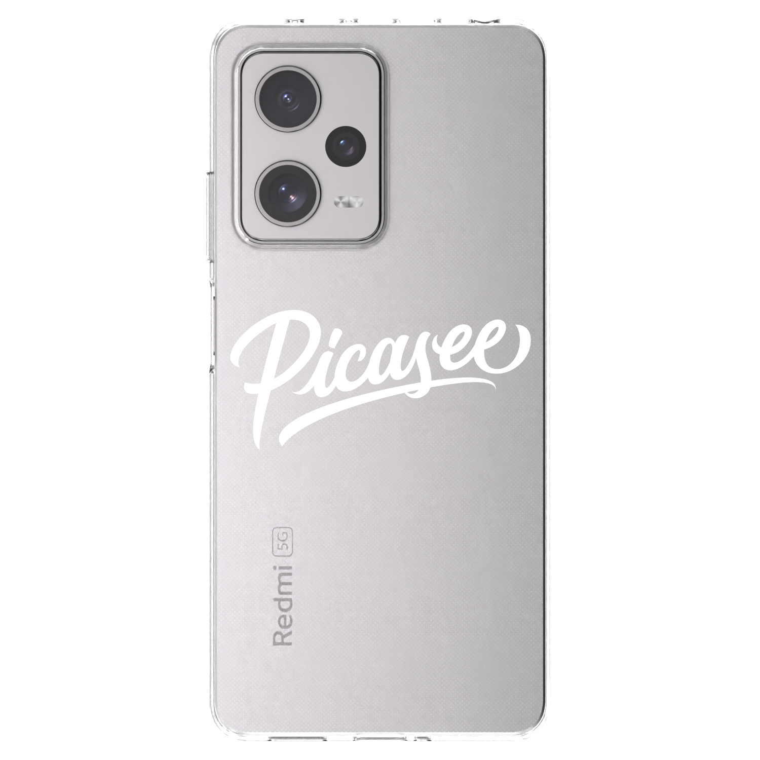 Picasee διαφανής θήκη σιλικόνης Xiaomi Redmi Note 12 Pro+ 5G - Picasee - old logo - white