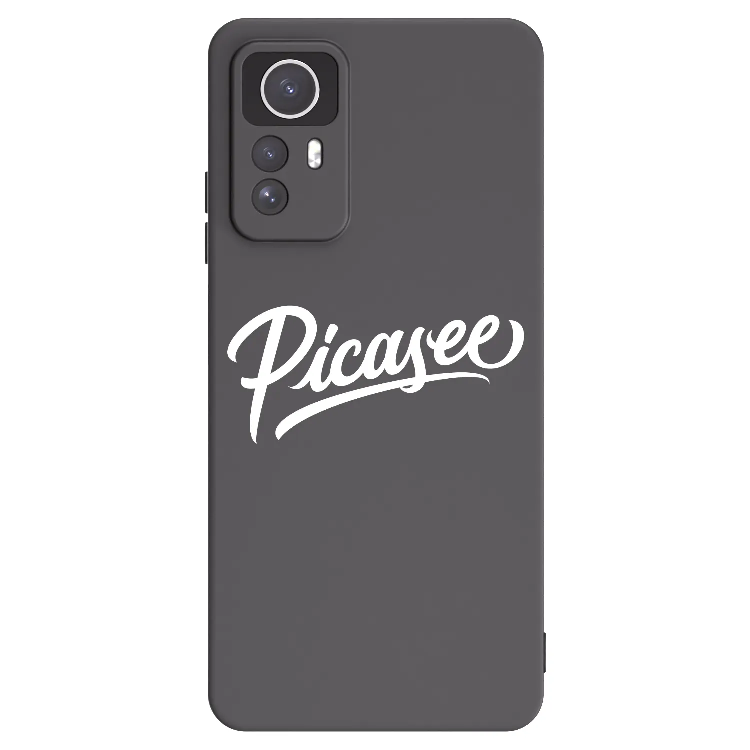 Picasee Μαύρη θήκη σιλικόνης για Xiaomi Redmi Note 12S - Picasee - old logo - white
