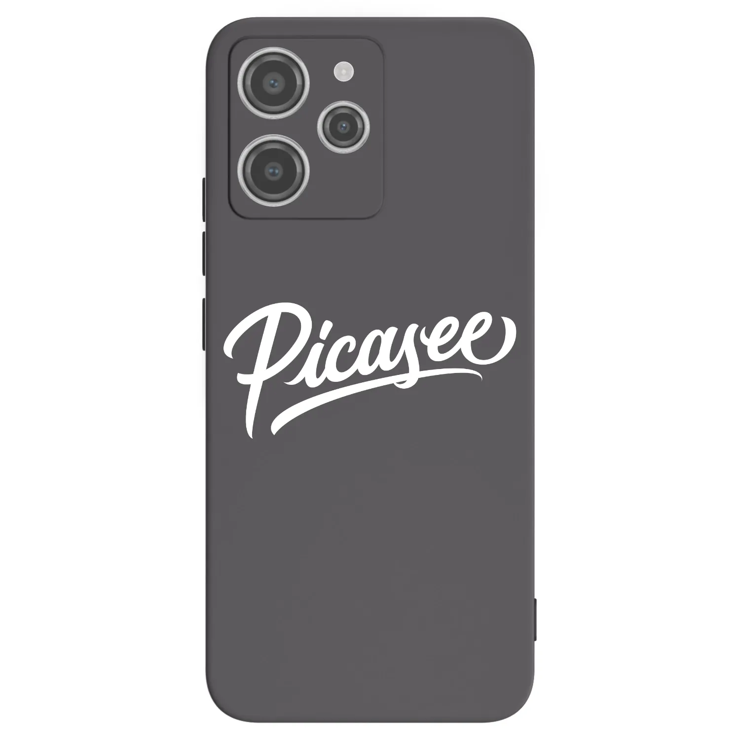 Picasee Μαύρη θήκη σιλικόνης για Xiaomi Redmi 12 4G - Picasee - old logo - white