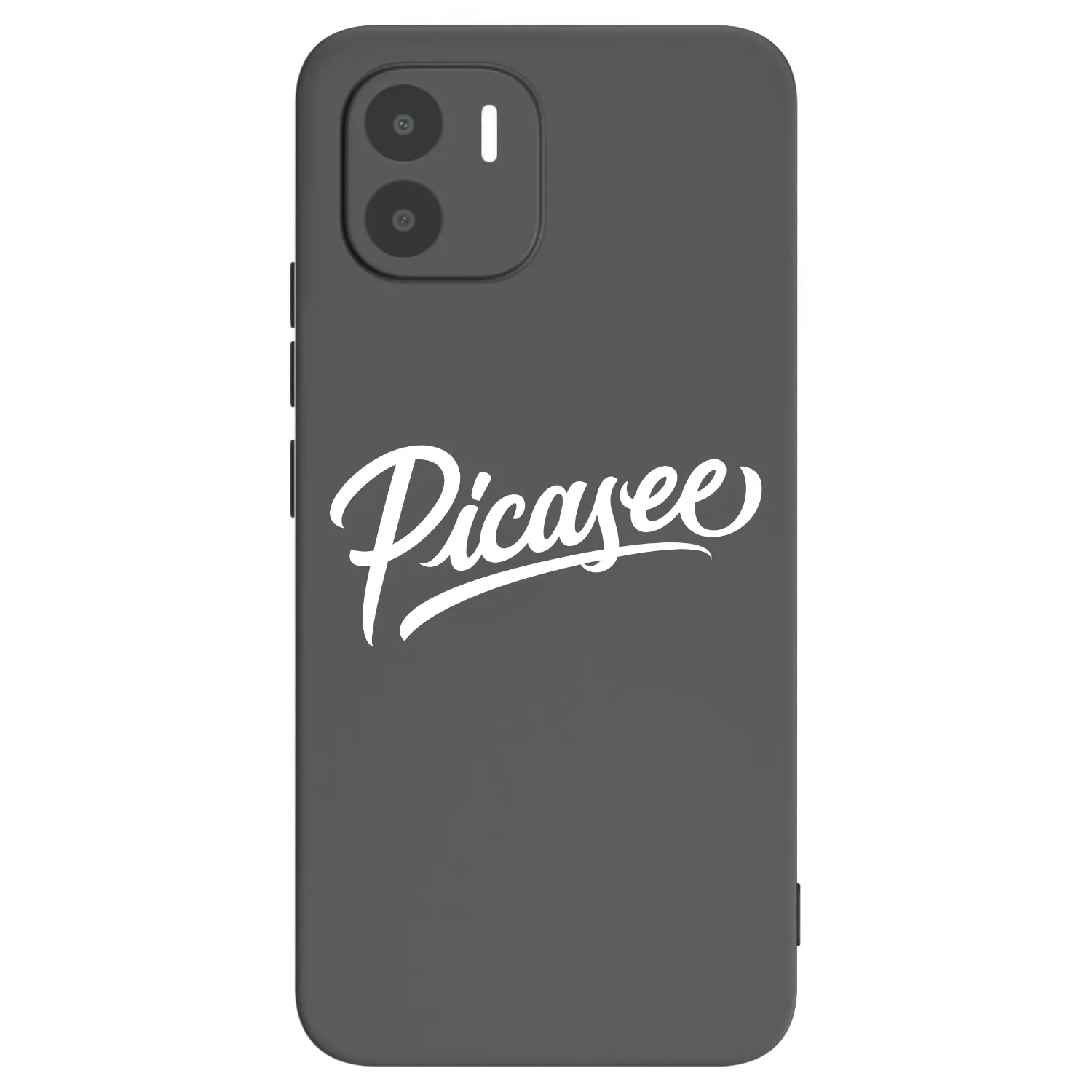 Picasee Μαύρη θήκη σιλικόνης για Xiaomi Redmi A2 - Picasee - old logo - white