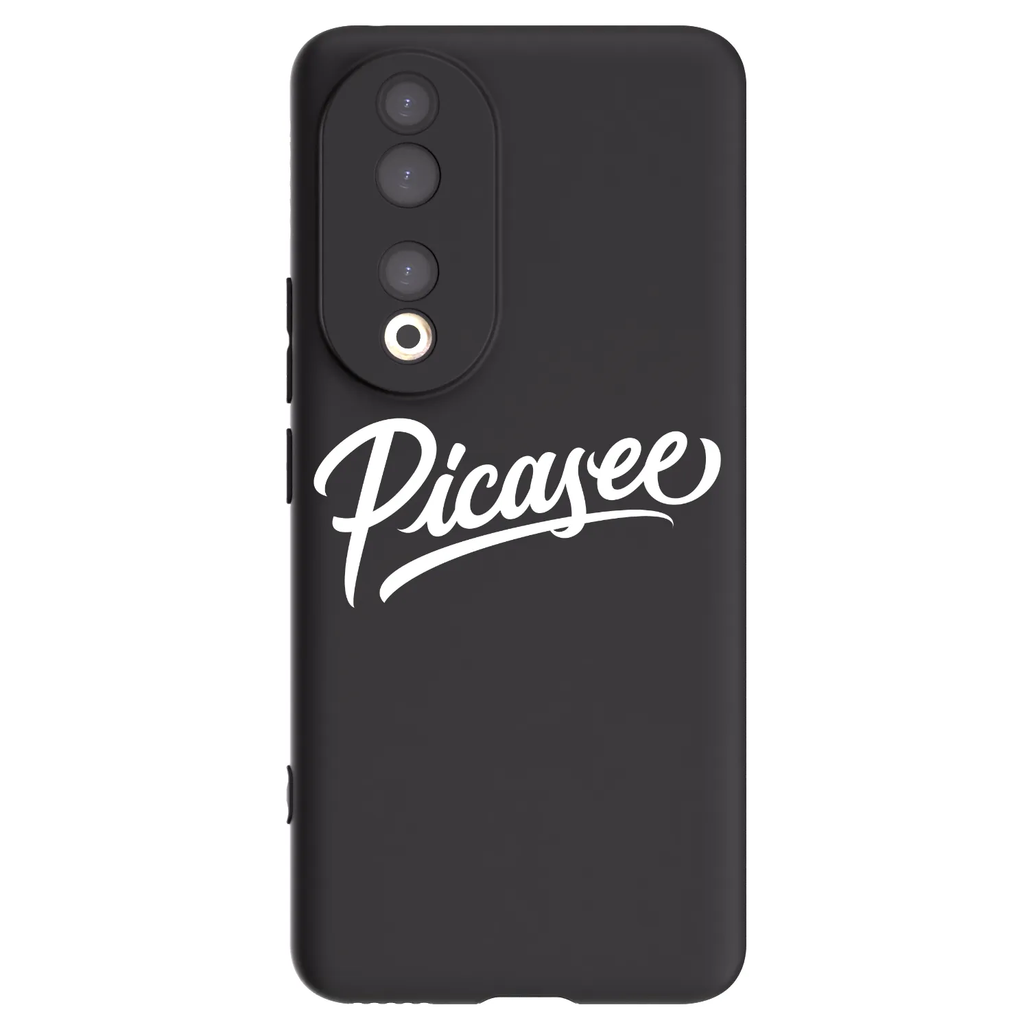 Picasee Μαύρη θήκη σιλικόνης για Honor 90 5G - Picasee - old logo - white