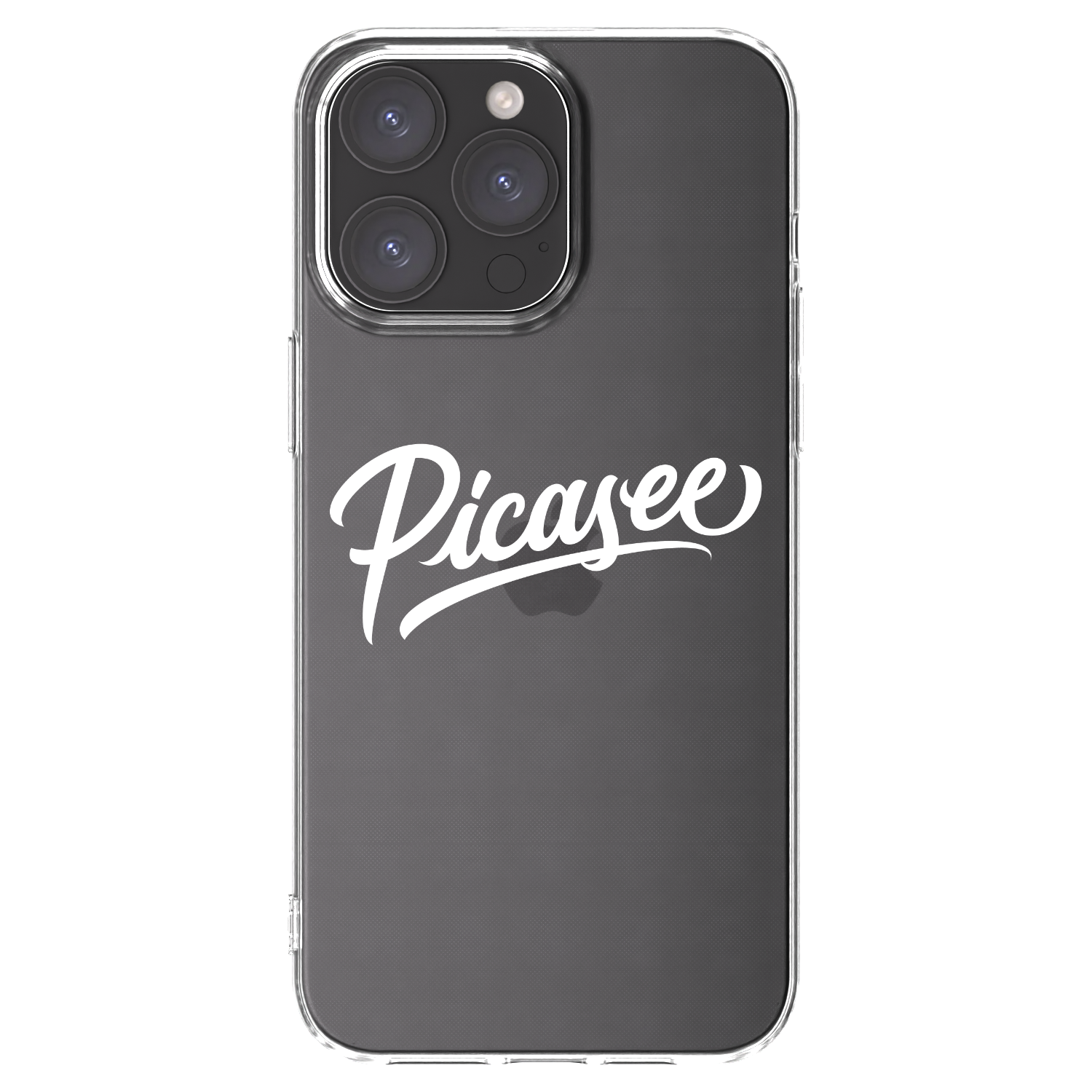 Picasee διαφανής θήκη σιλικόνης Apple iPhone 15 Pro Max - Picasee - old logo - white