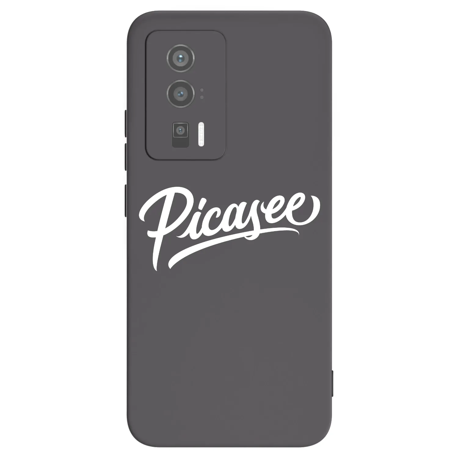 Picasee Μαύρη θήκη σιλικόνης για Xiaomi Poco F5 Pro 5G - Picasee - old logo - white