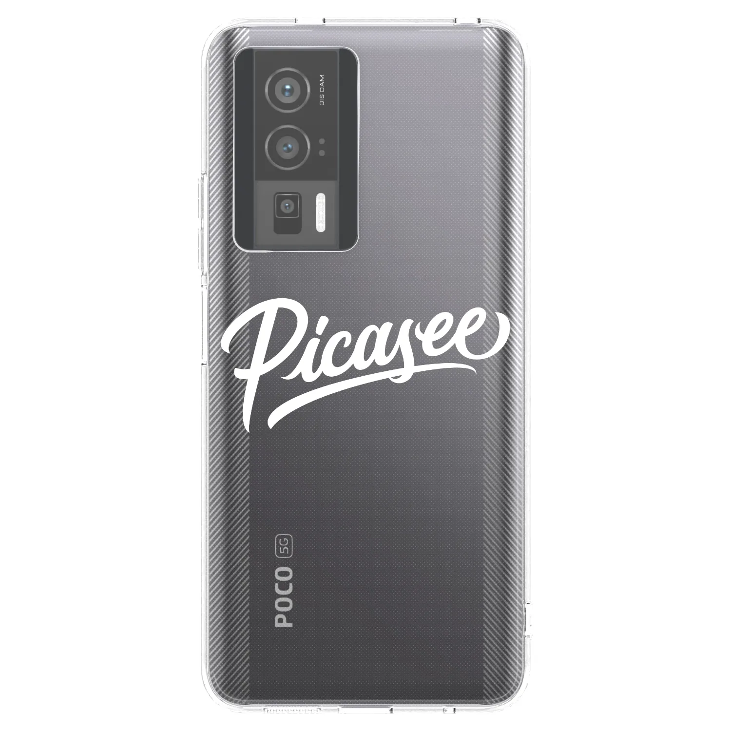 Picasee διαφανής θήκη σιλικόνης Xiaomi Poco F5 Pro 5G - Picasee - old logo - white