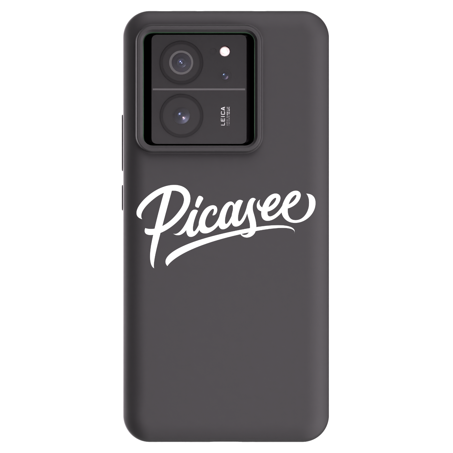 Picasee Μαύρη θήκη σιλικόνης για Xiaomi 13T - Picasee - old logo - white