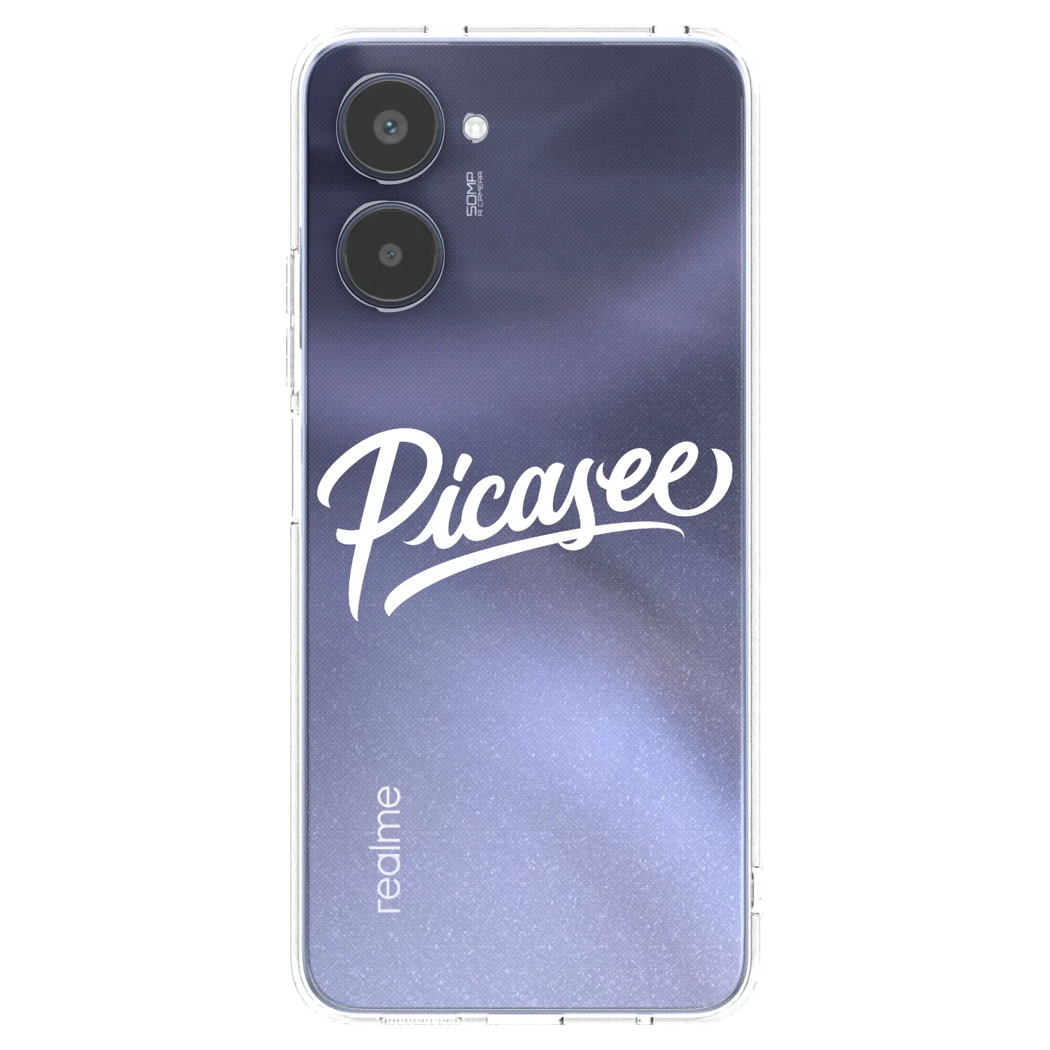 Picasee διαφανής θήκη σιλικόνης Realme 10 4G - Picasee - old logo - white