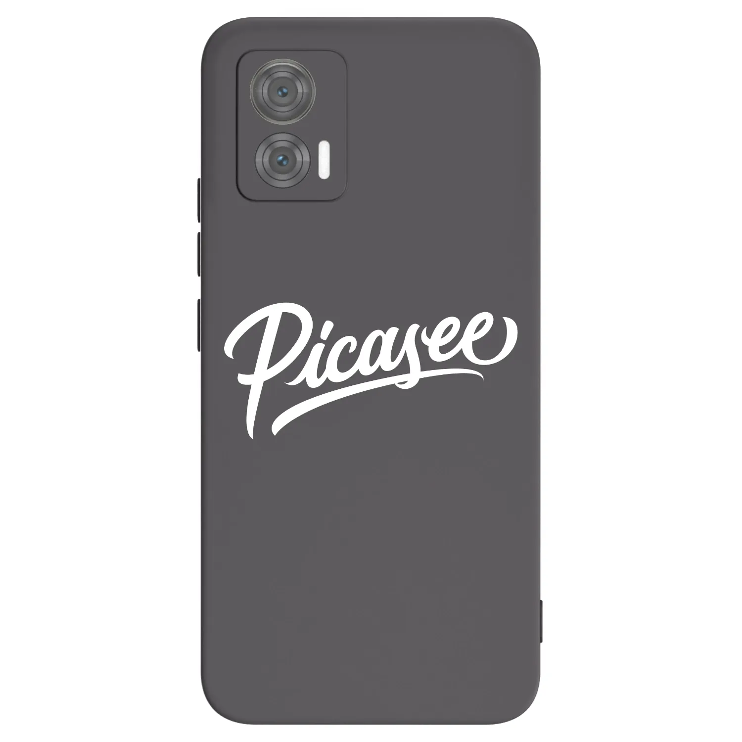 Picasee Μαύρη θήκη σιλικόνης για Motorola Edge 30 Neo - Picasee - old logo - white