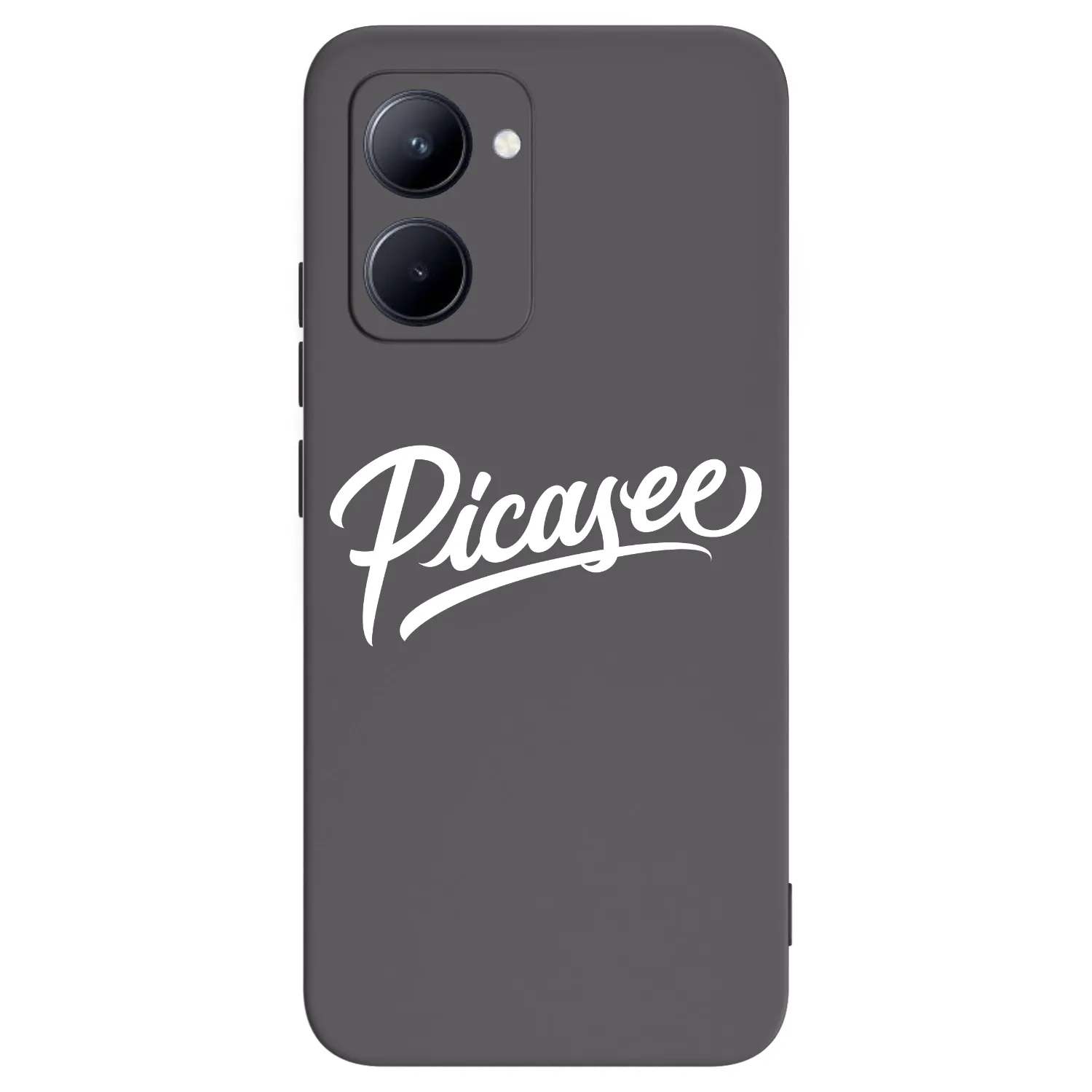 Picasee Μαύρη θήκη σιλικόνης για Realme C33 (2023) - Picasee - old logo - white