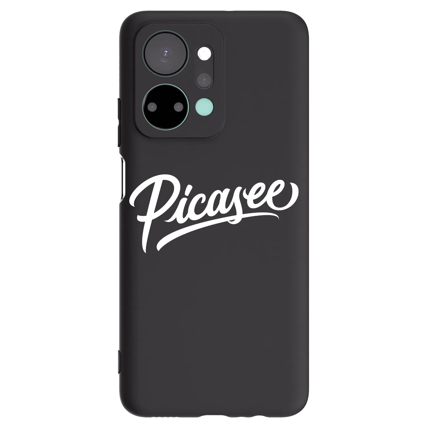 Picasee Μαύρη θήκη σιλικόνης για Honor X7a - Picasee - old logo - white