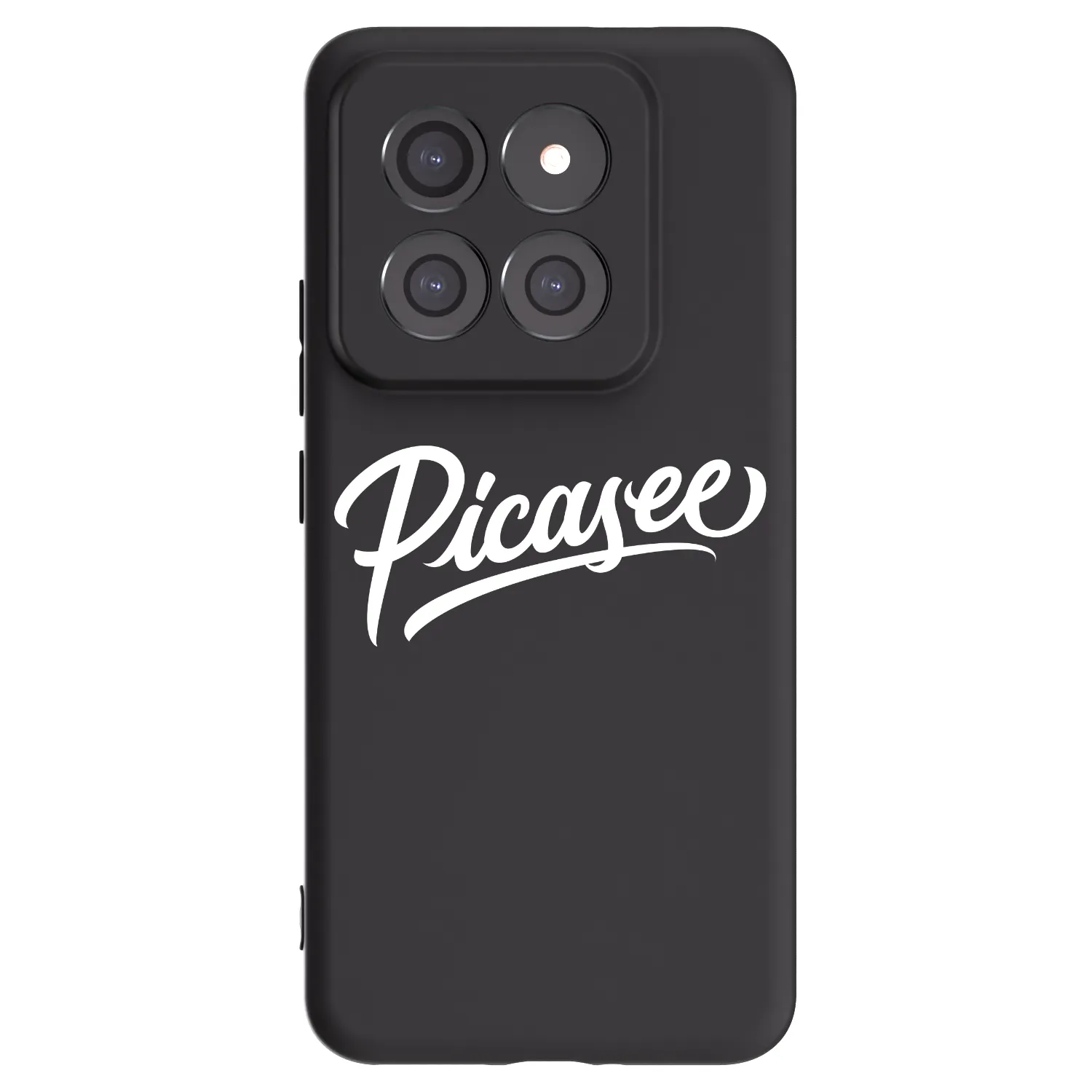 Picasee Μαύρη θήκη σιλικόνης για Xiaomi 14 Pro - Picasee - old logo - white