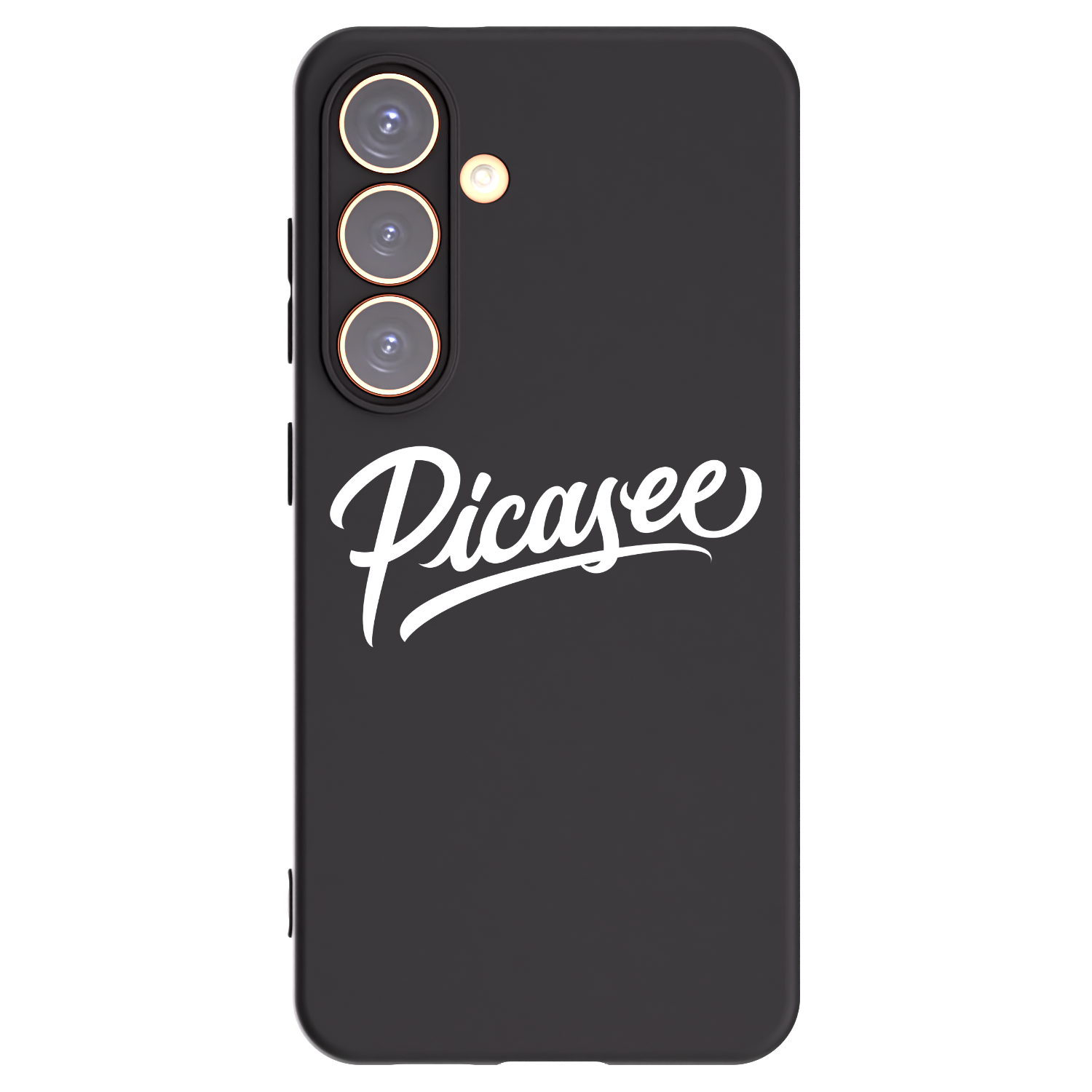 Picasee Μαύρη θήκη σιλικόνης για Samsung Galaxy S24 S921B 5G - Picasee - old logo - white