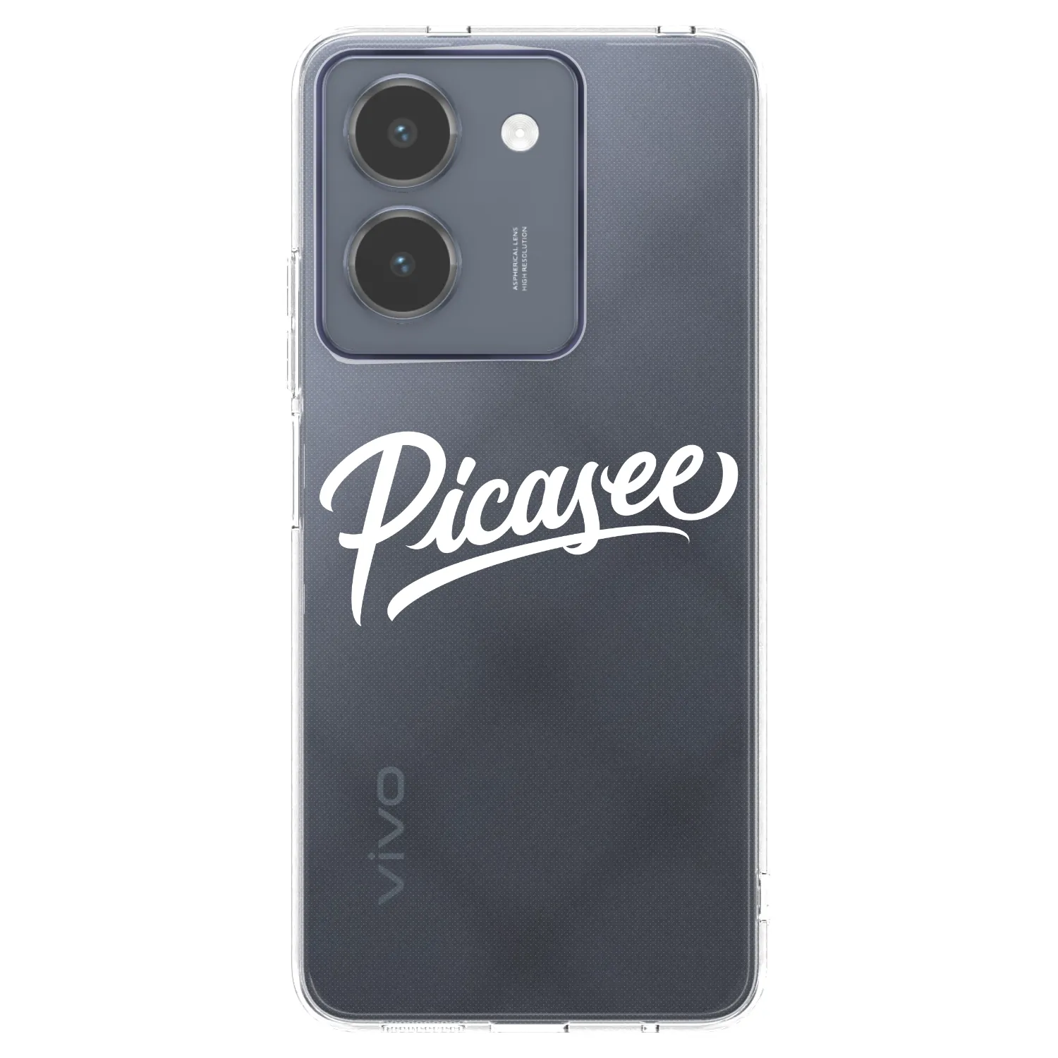 Picasee διαφανής θήκη σιλικόνης Vivo Y36 4G - Picasee - old logo - white