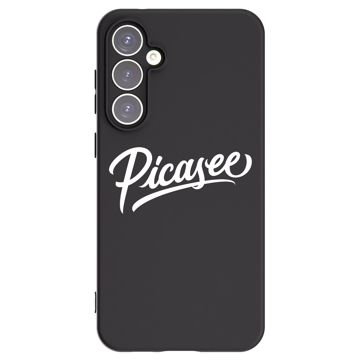 Picasee Μαύρη θήκη σιλικόνης για Samsung Galaxy S23 FE S711B - Picasee - old logo - white