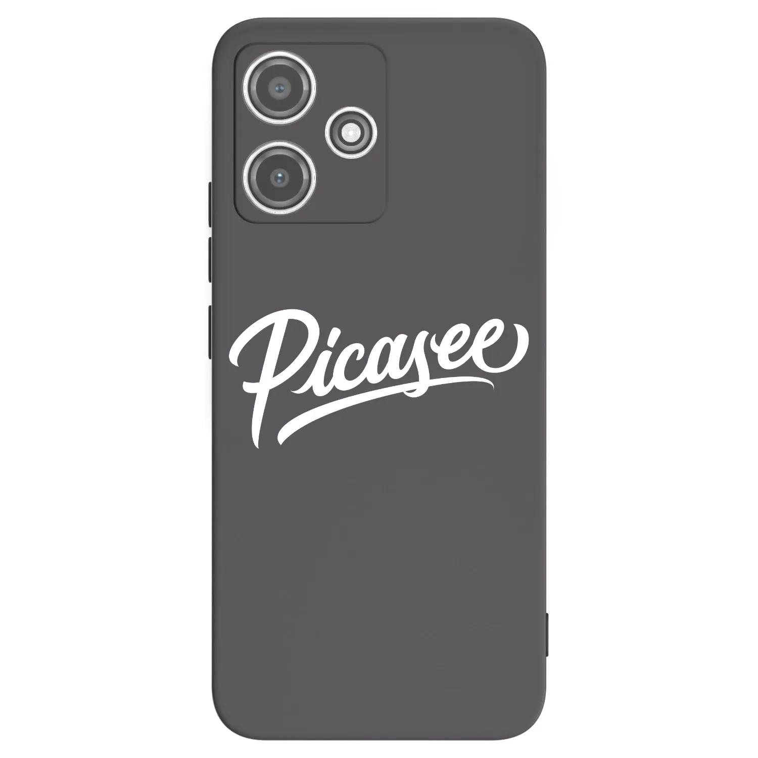 Picasee Μαύρη θήκη σιλικόνης για Xiaomi Redmi 12 5G - Picasee - old logo - white