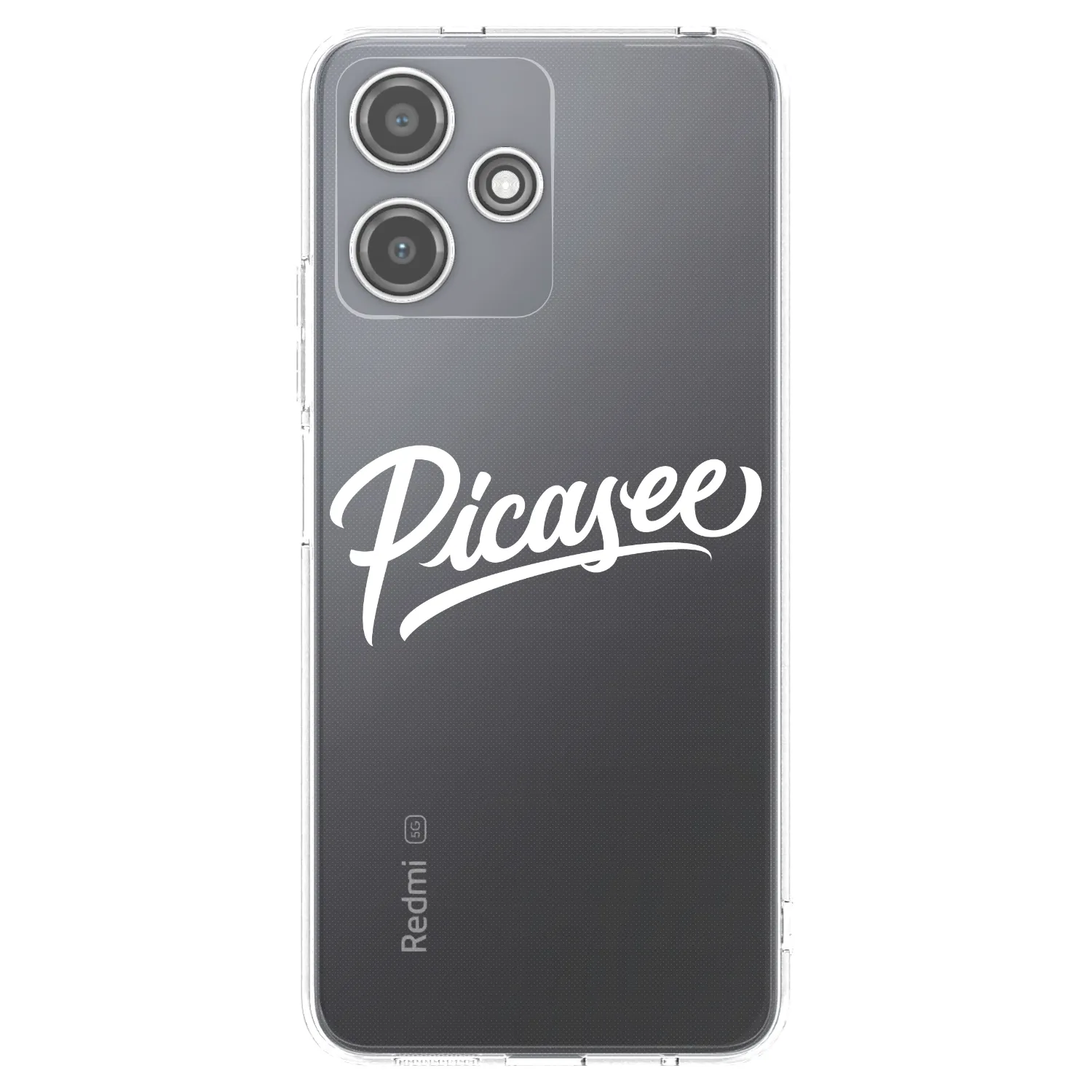 Picasee διαφανής θήκη σιλικόνης Xiaomi Redmi 12 5G - Picasee - old logo - white