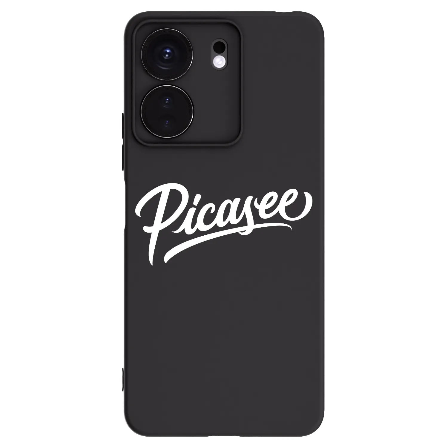Picasee Μαύρη θήκη σιλικόνης για Xiaomi Redmi 13C 4G - Picasee - old logo - white