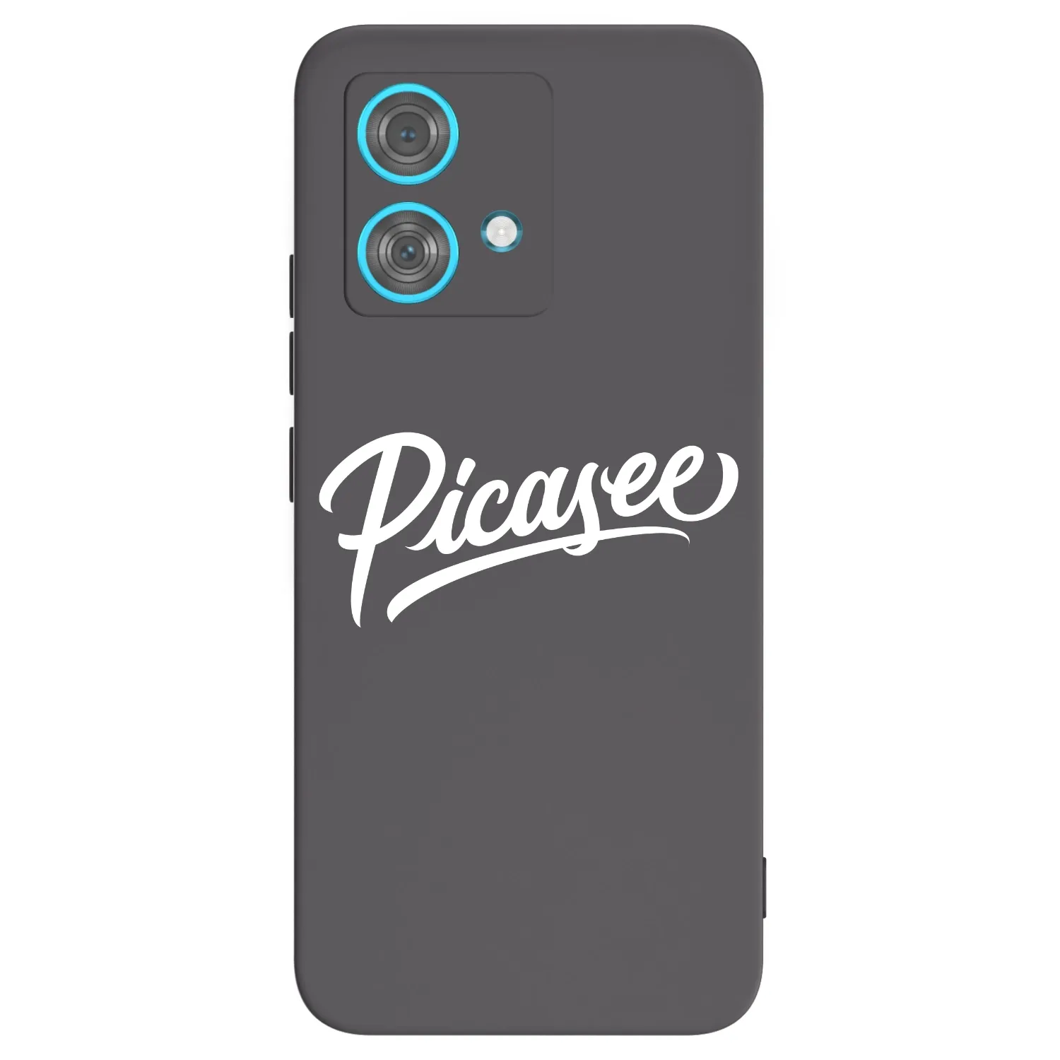 Picasee Μαύρη θήκη σιλικόνης για Motorola Edge 40 Neo - Picasee - old logo - white