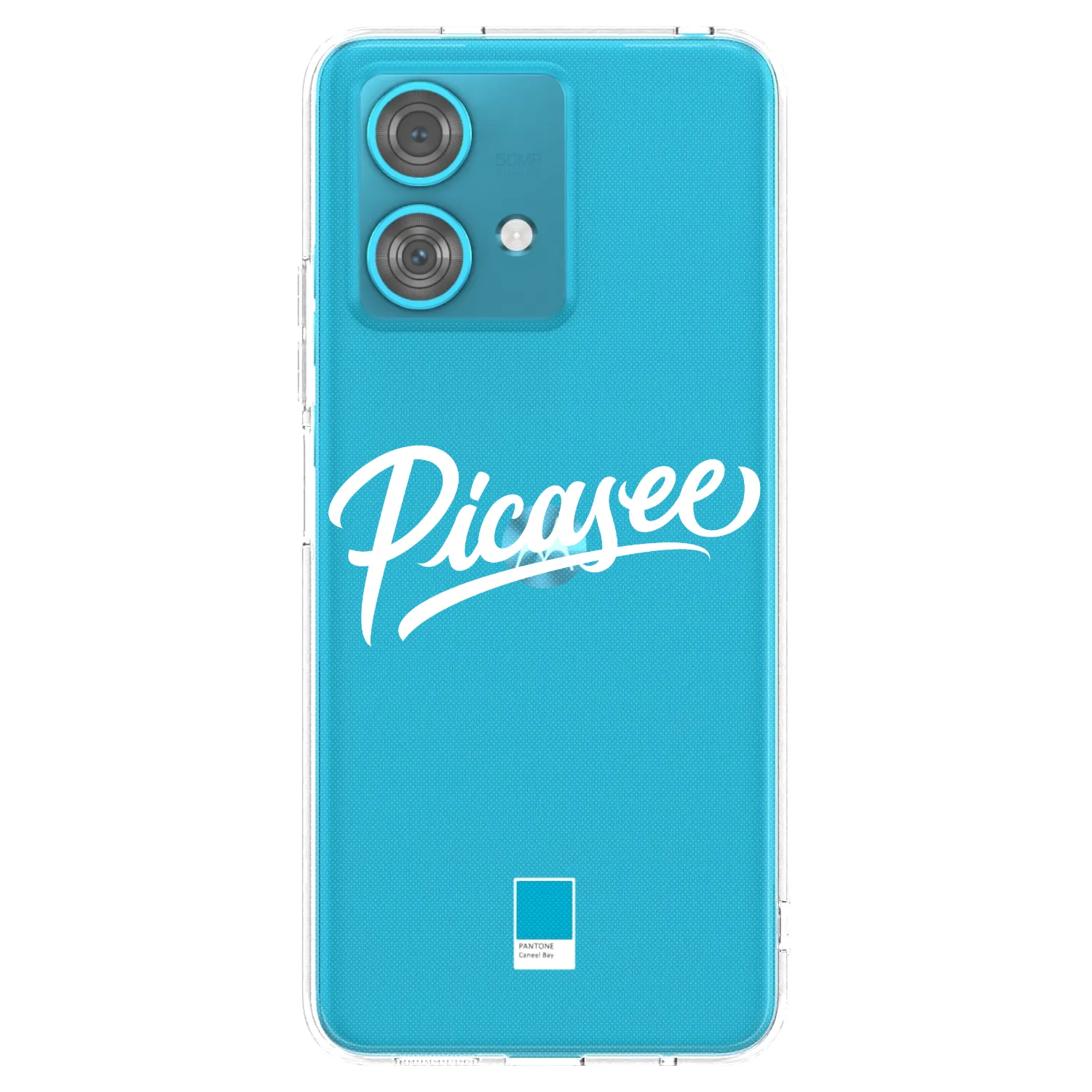 Picasee διαφανής θήκη σιλικόνης Motorola Edge 40 Neo - Picasee - old logo - white