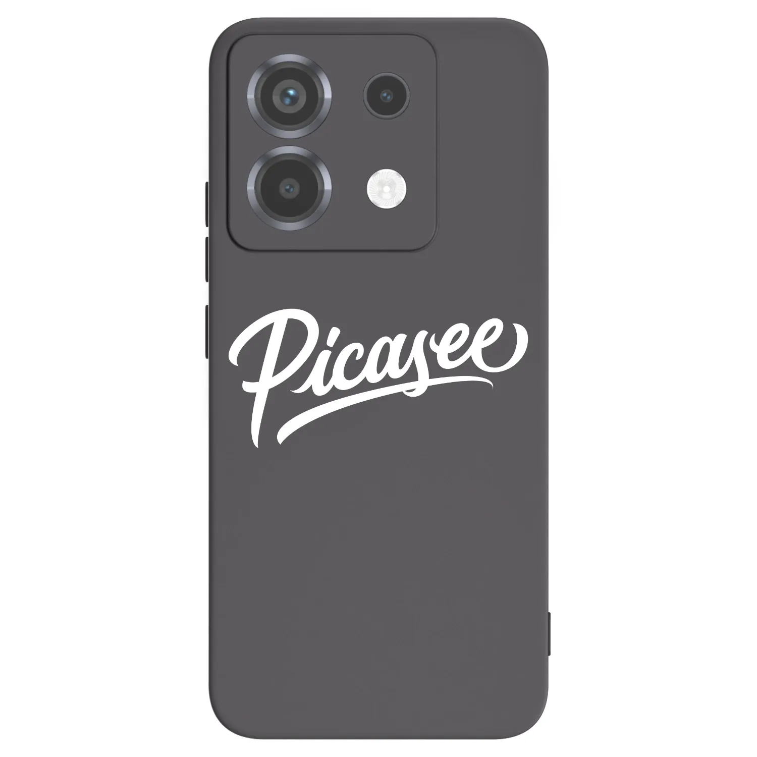 Picasee Μαύρη θήκη σιλικόνης για Xiaomi Poco X6 - Picasee - old logo - white