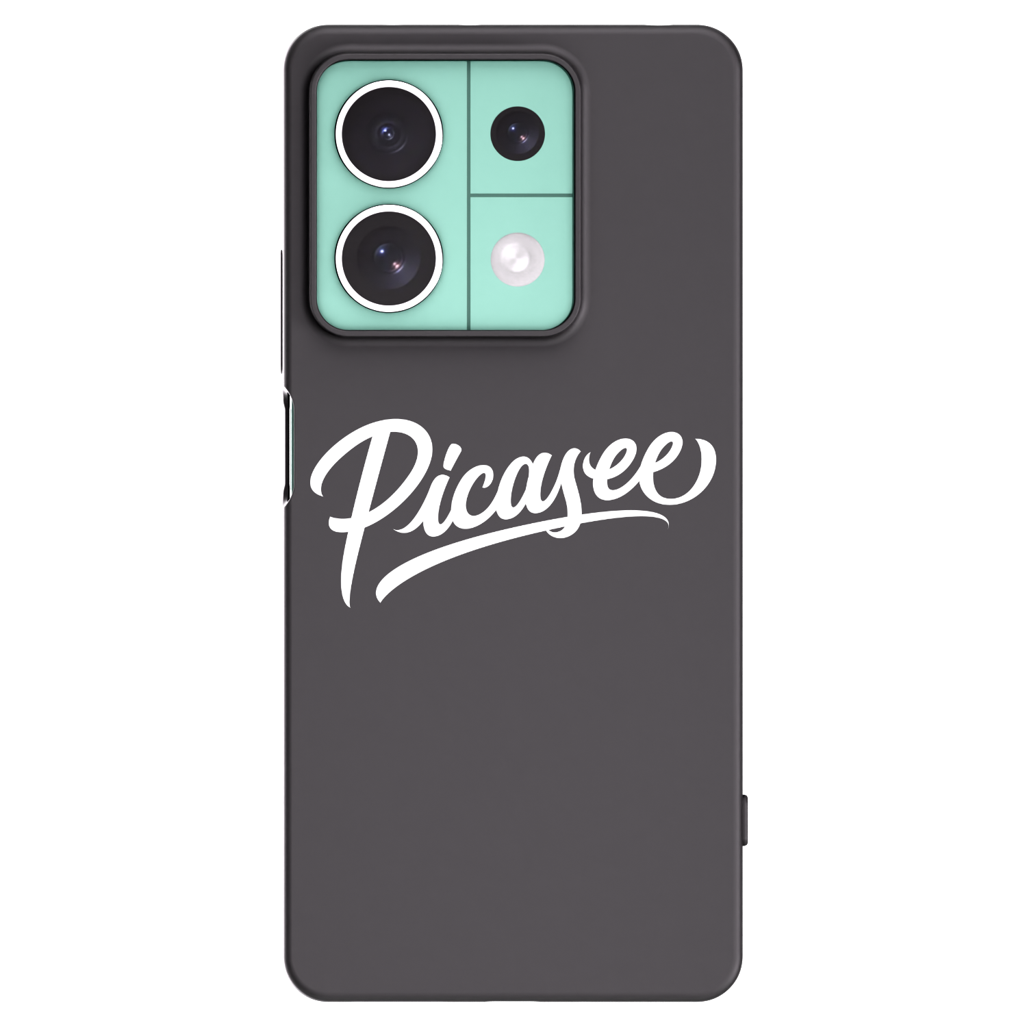 Picasee Μαύρη θήκη σιλικόνης για Xiaomi Redmi Note 13 5G - Picasee - old logo - white