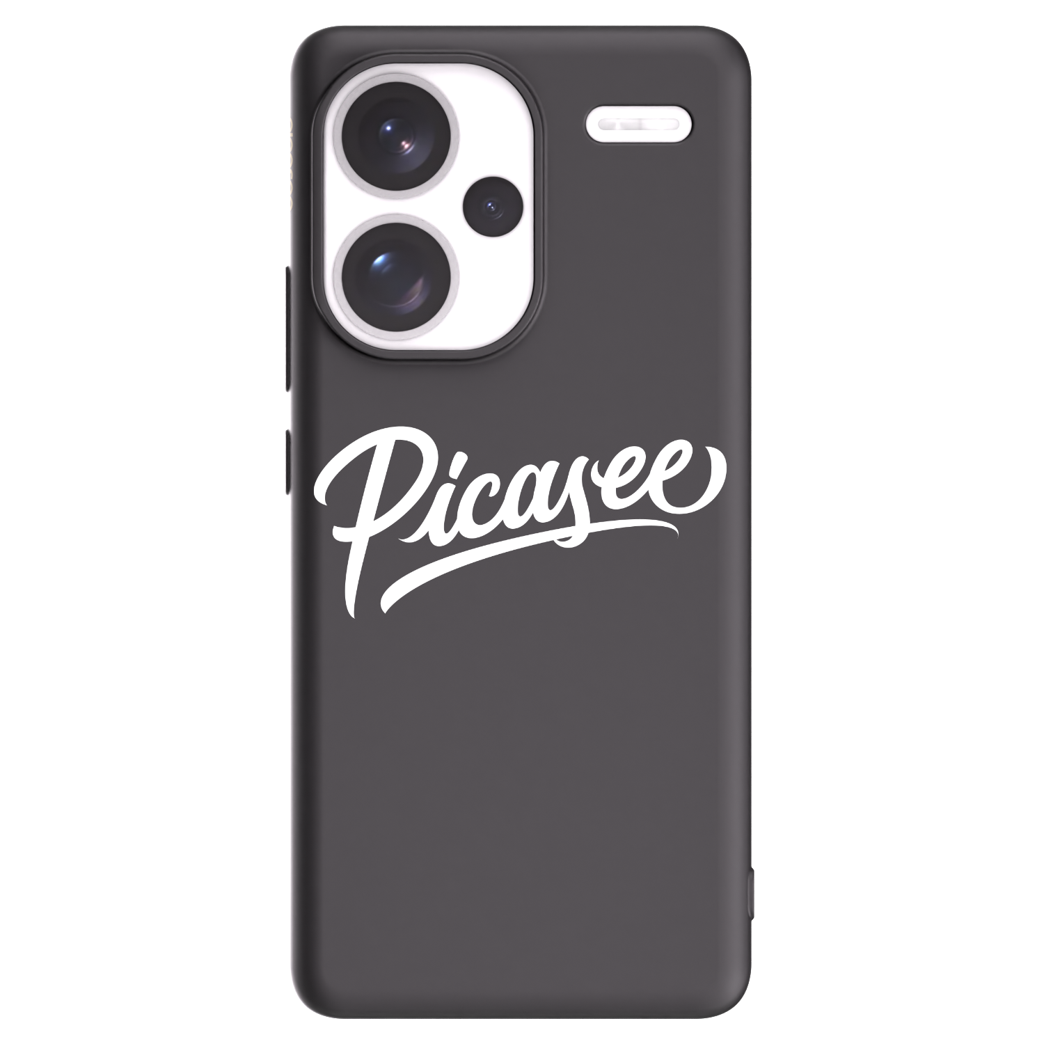 Picasee Μαύρη θήκη σιλικόνης για Xiaomi Redmi Note 13 Pro+ 5G - Picasee - old logo - white