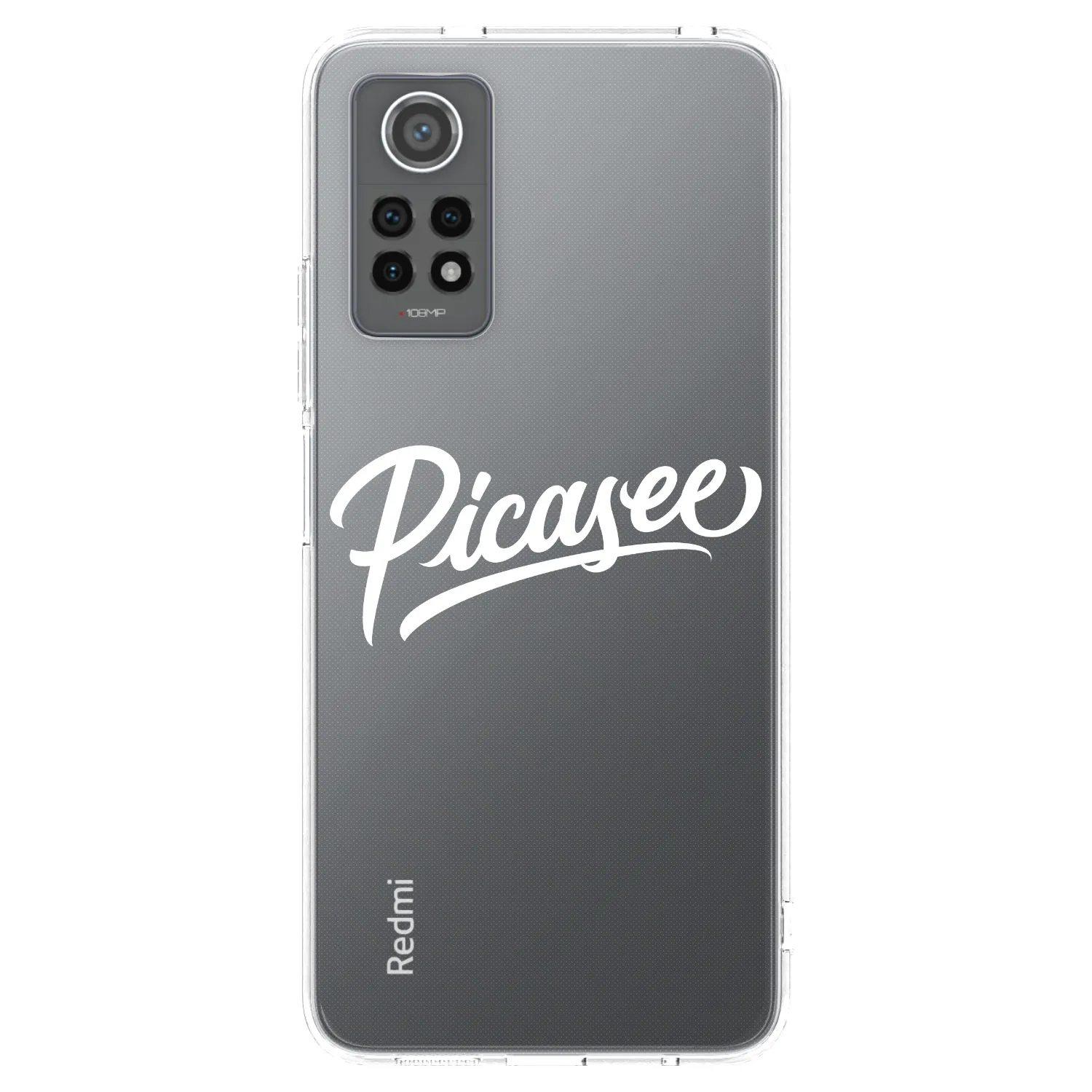Picasee διαφανής θήκη σιλικόνης Xiaomi Redmi Note 12 Pro 4G - Picasee - old logo - white