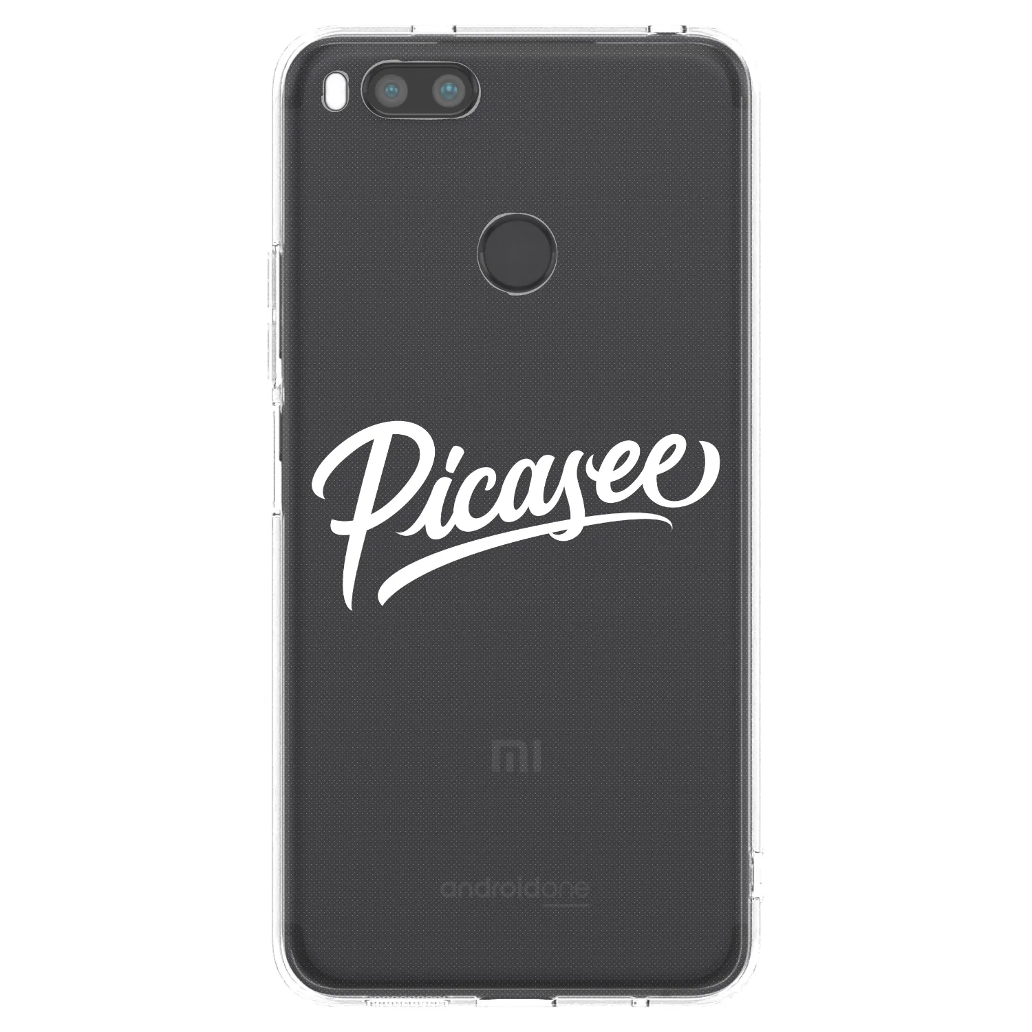 Picasee διαφανής θήκη σιλικόνης Xiaomi Mi A1 Global - Picasee - old logo - white