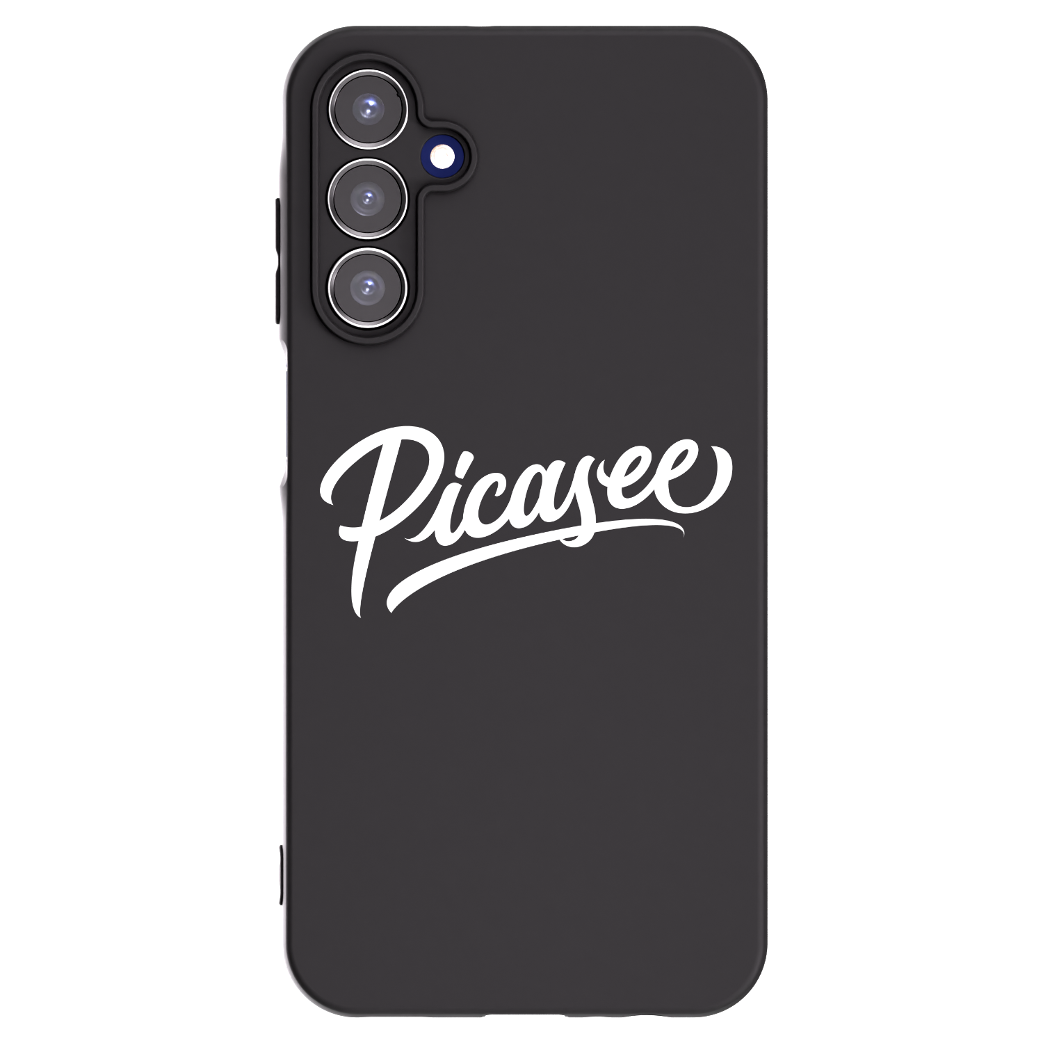 Picasee Μαύρη θήκη σιλικόνης για Samsung Galaxy A15 A156B 5G - Picasee - old logo - white