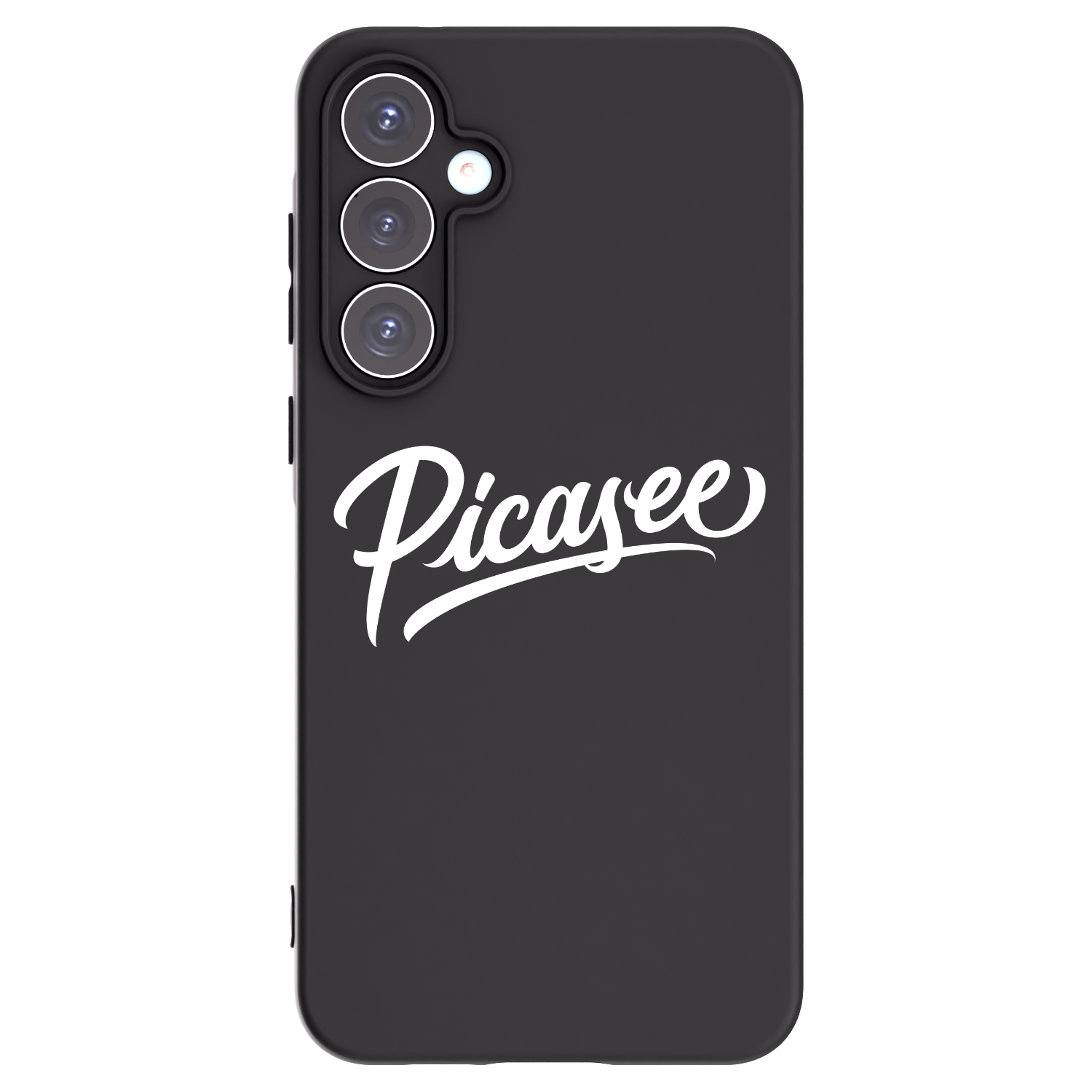 Picasee Μαύρη θήκη σιλικόνης για Samsung Galaxy A55 5G A556B - Picasee - old logo - white