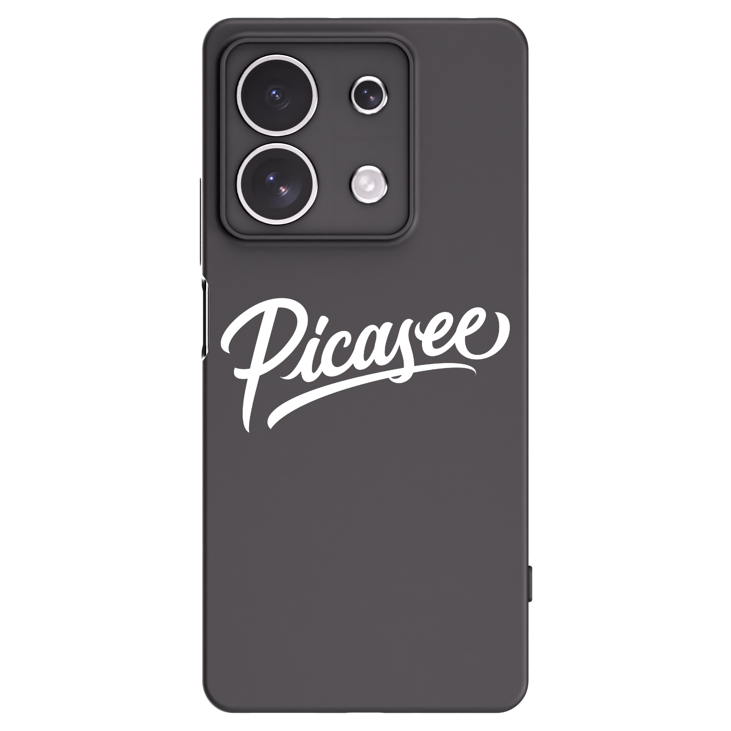 Picasee Μαύρη θήκη σιλικόνης για Xiaomi Redmi Note 13 4G - Picasee - old logo - white