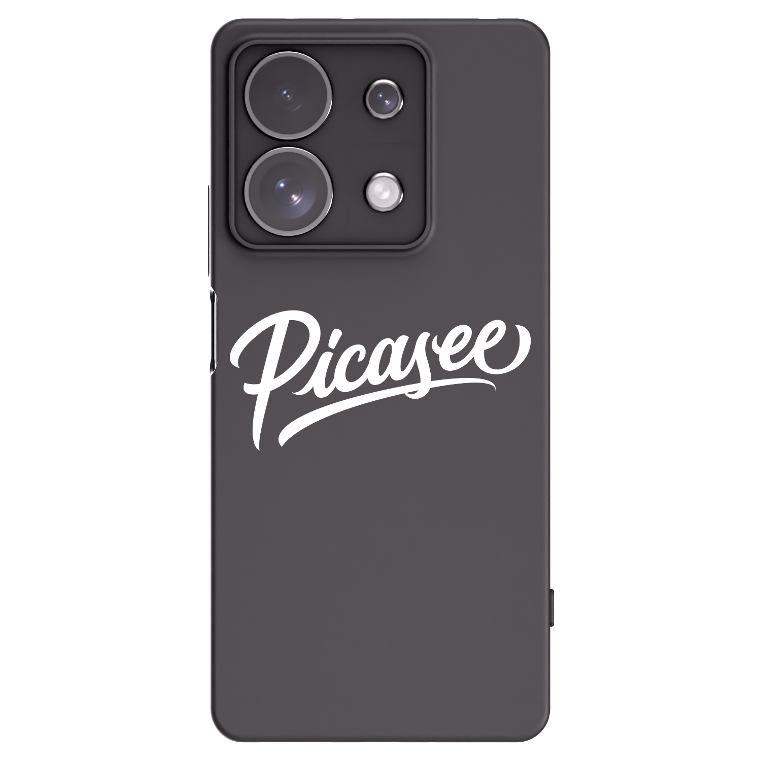 Picasee Μαύρη θήκη σιλικόνης για Xiaomi Redmi Note 13 Pro 4G - Picasee - old logo - white