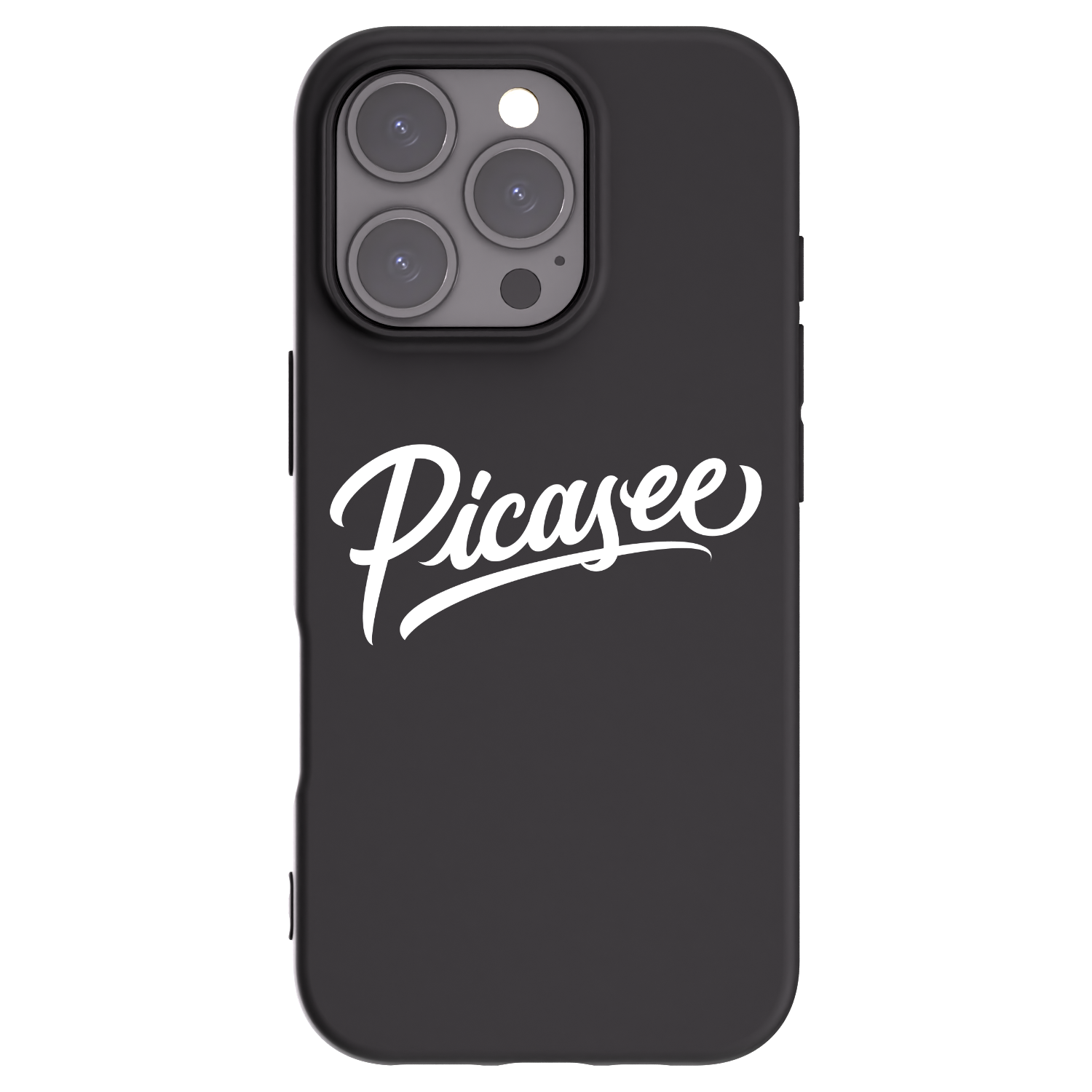 Picasee Μαύρη θήκη σιλικόνης για Apple iPhone 16 Pro - Picasee - old logo - white