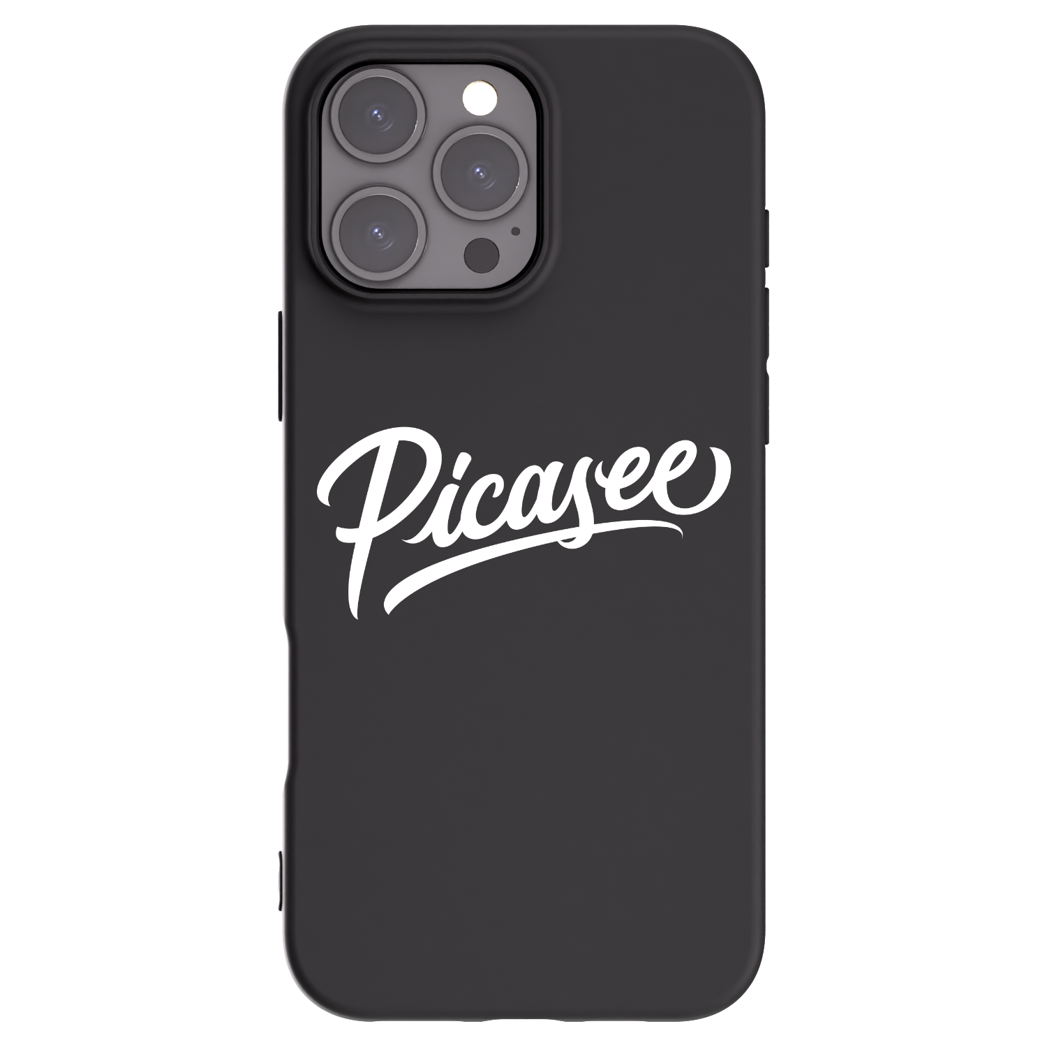 Picasee Μαύρη θήκη σιλικόνης για Apple iPhone 16 Pro Max - Picasee - old logo - white