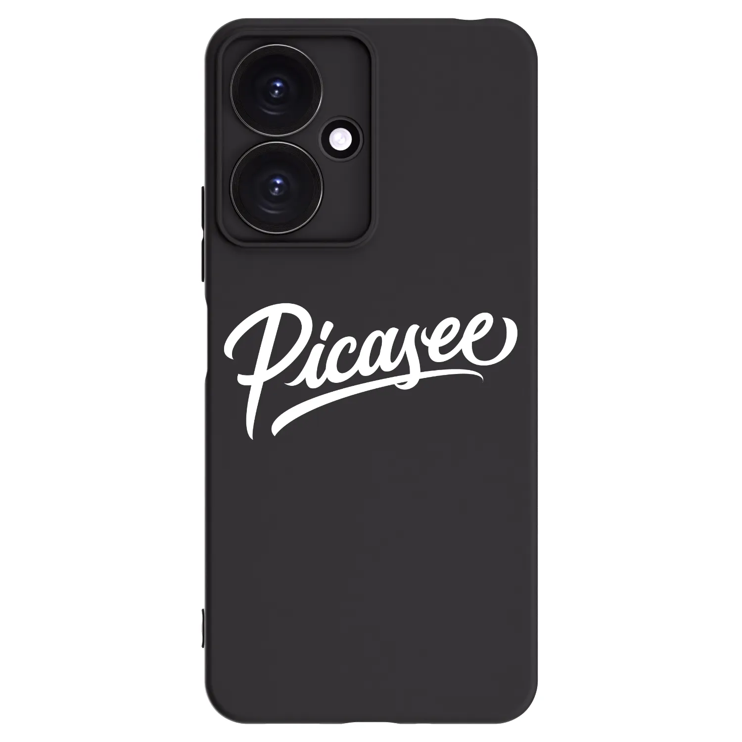 Picasee Μαύρη θήκη σιλικόνης για Xiaomi Redmi 13C 5G - Picasee - old logo - white