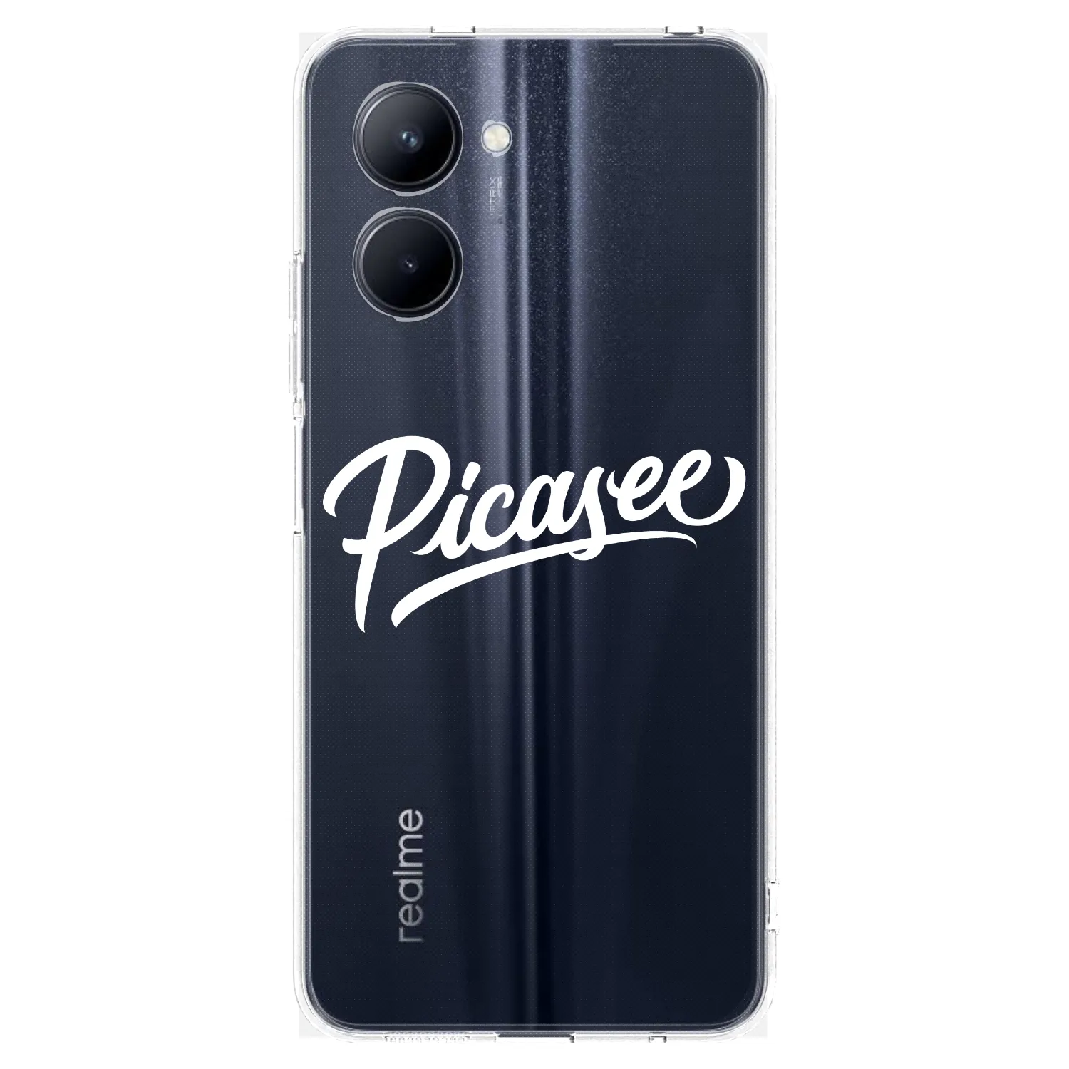 Picasee διαφανής θήκη σιλικόνης Realme C33 (2023) - Picasee - old logo - white