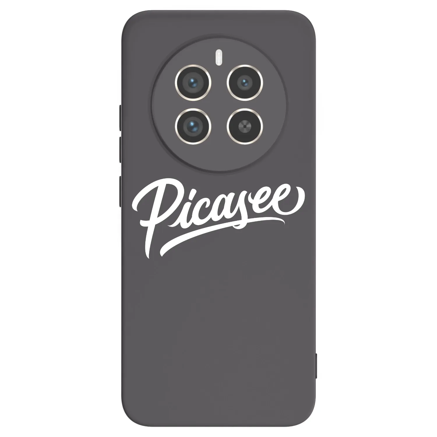 Picasee Μαύρη θήκη σιλικόνης για Realme 12 Pro 5G - Picasee - old logo - white