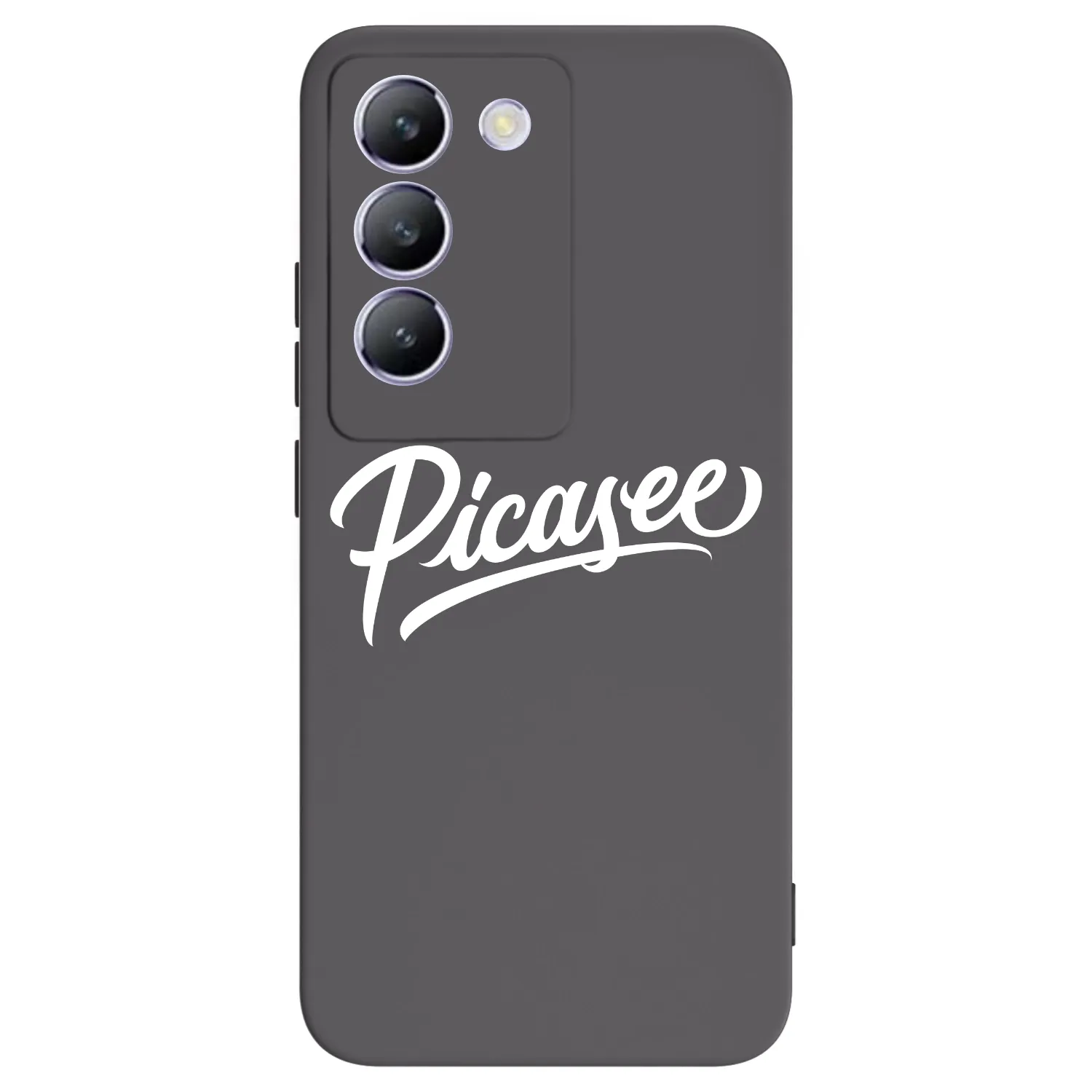 Picasee Μαύρη θήκη σιλικόνης για Vivo V40 SE 5G - Picasee - old logo - white
