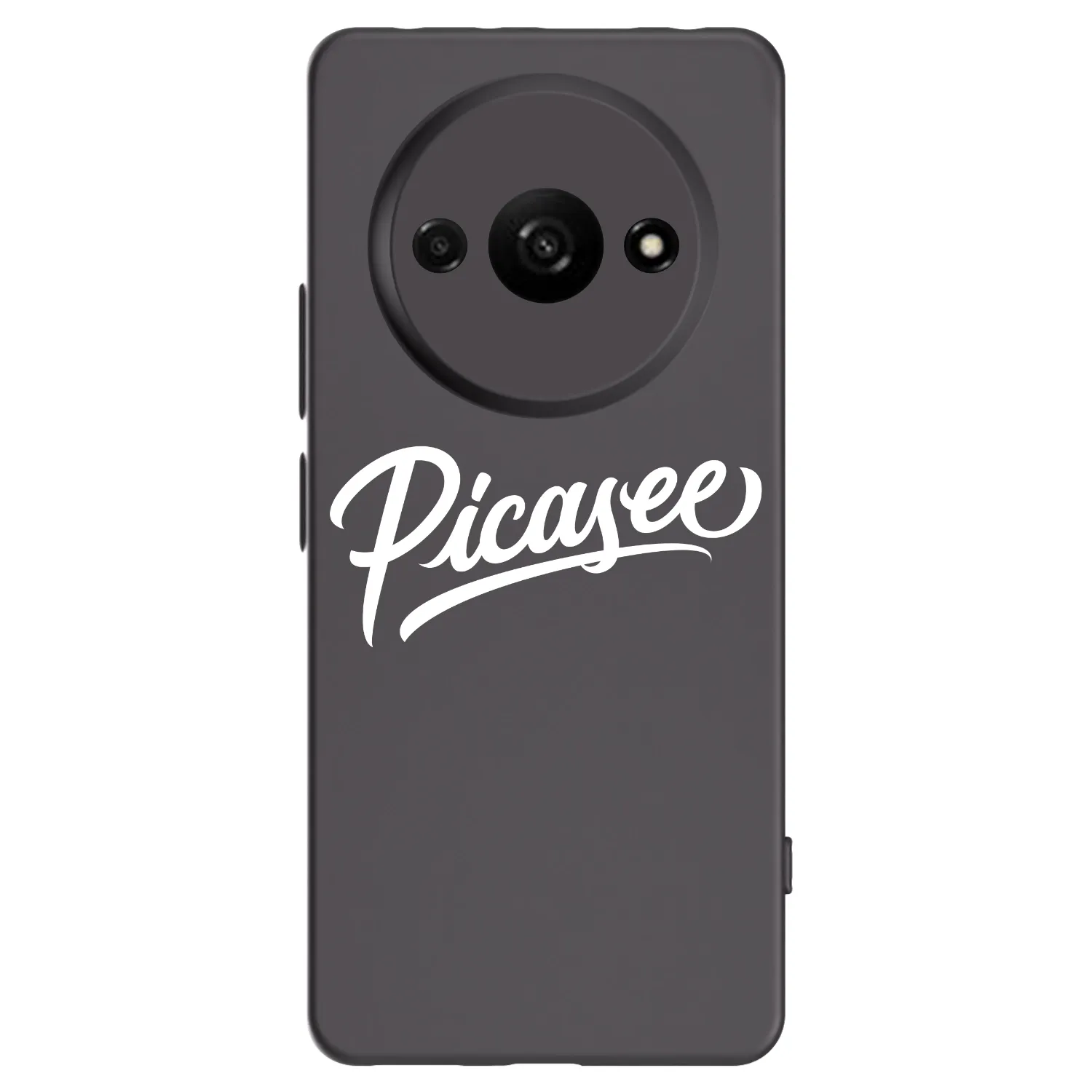 Picasee Μαύρη θήκη σιλικόνης για Xiaomi Redmi A3 - Picasee - old logo - white