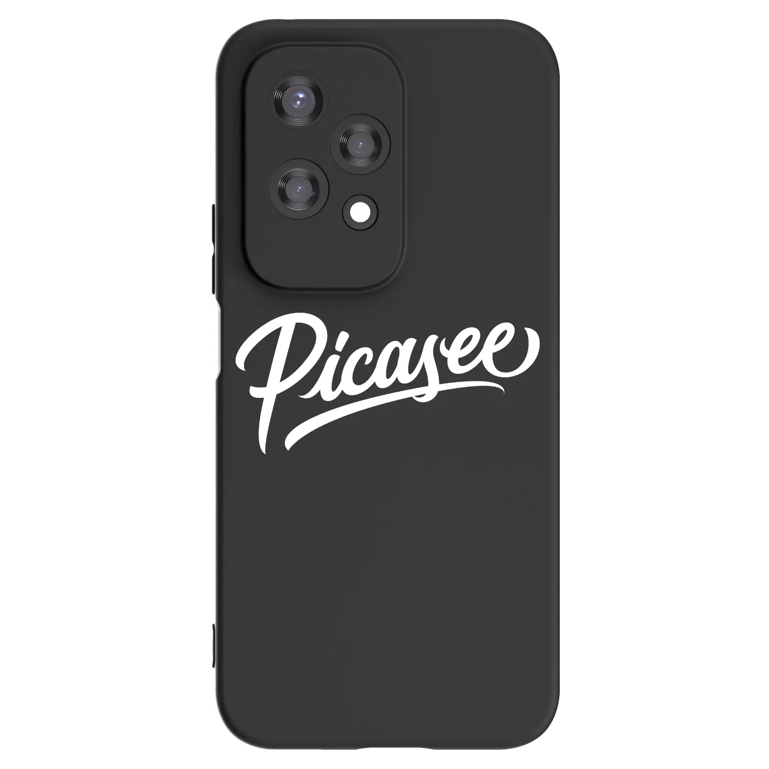 Picasee Μαύρη θήκη σιλικόνης για Honor 200 Lite - Picasee - old logo - white