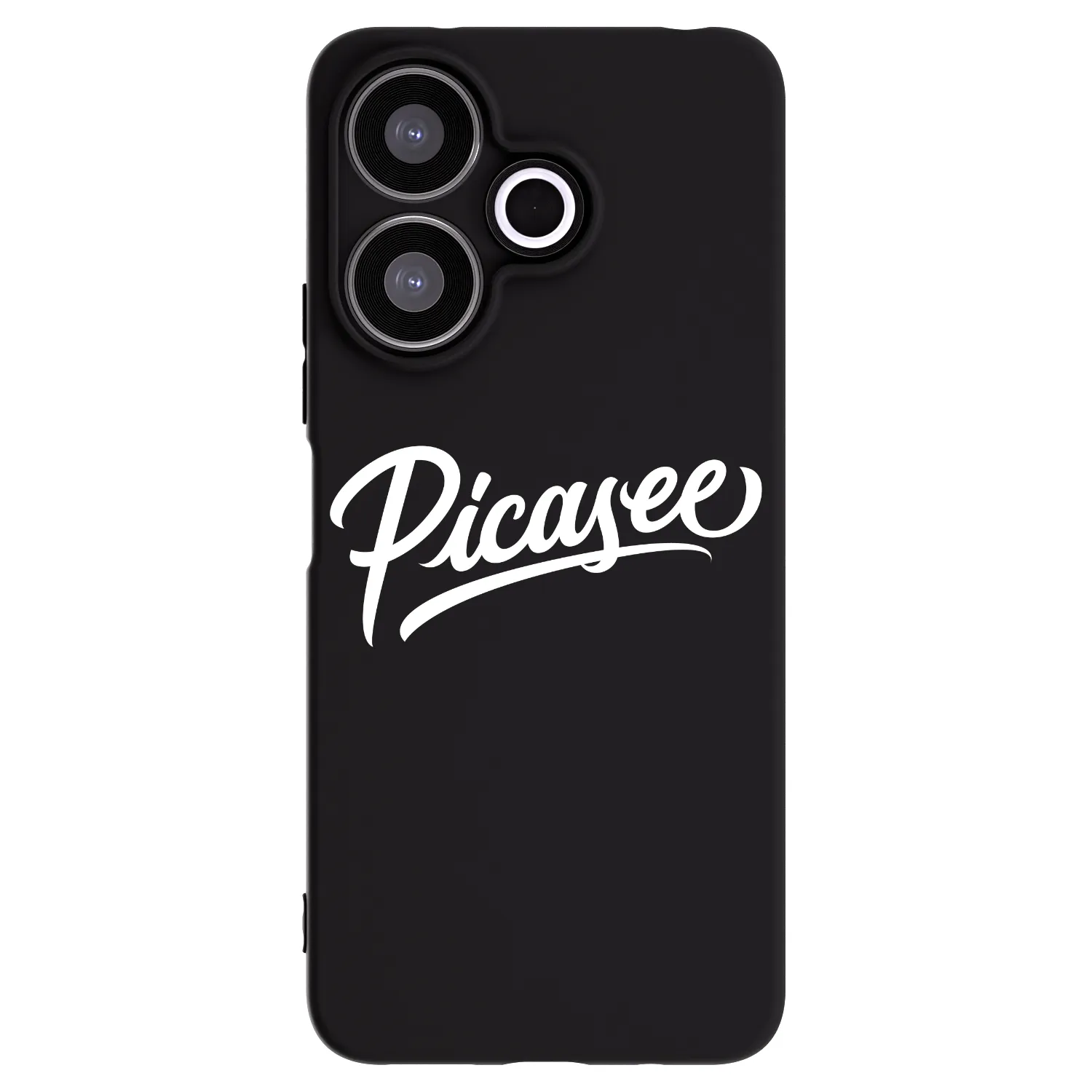 Picasee Μαύρη θήκη σιλικόνης για Xiaomi Redmi 13 4G - Picasee - old logo - white